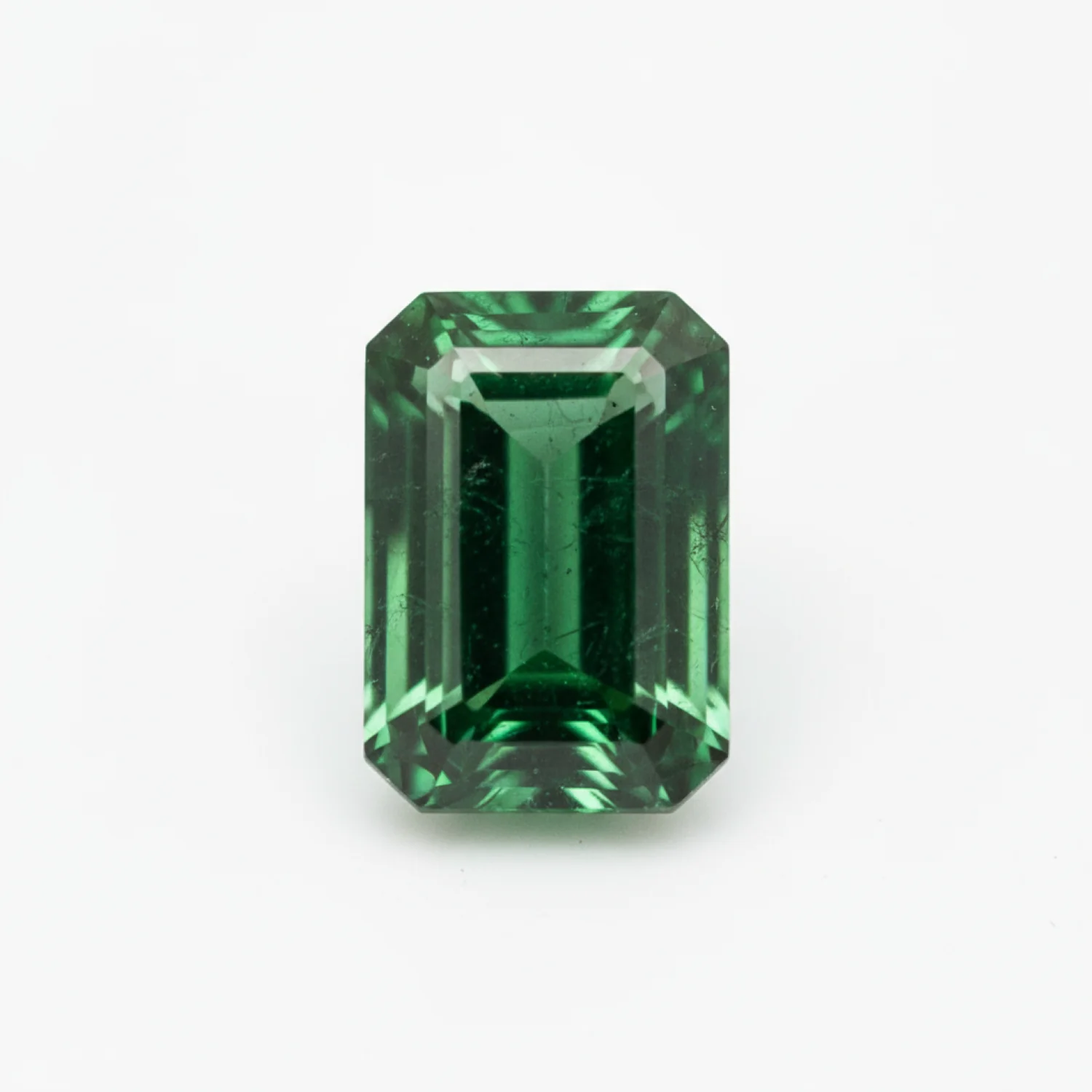 Emerald 1PC Tiny 4x8 MM Baguette Faceted Green Pure Precious Loose Gemstones - Image 2