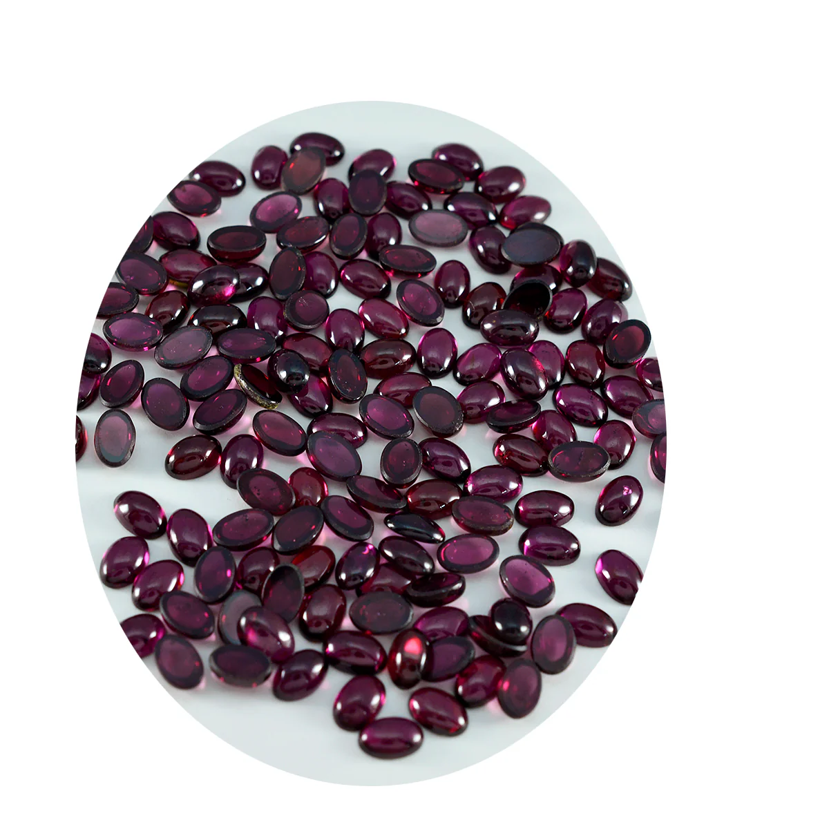 Garnet 10PC Tiny 3x5 MM Oval Cabochon Red Natural semi Precious Loose Gemstone - Image 2