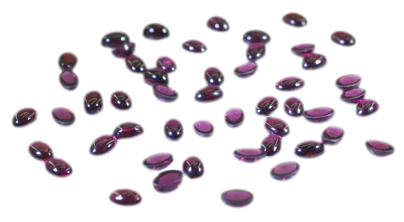 Garnet 10PC Tiny 3x5 MM Oval Cabochon Red Natural semi Precious Loose Gemstone - Image 3
