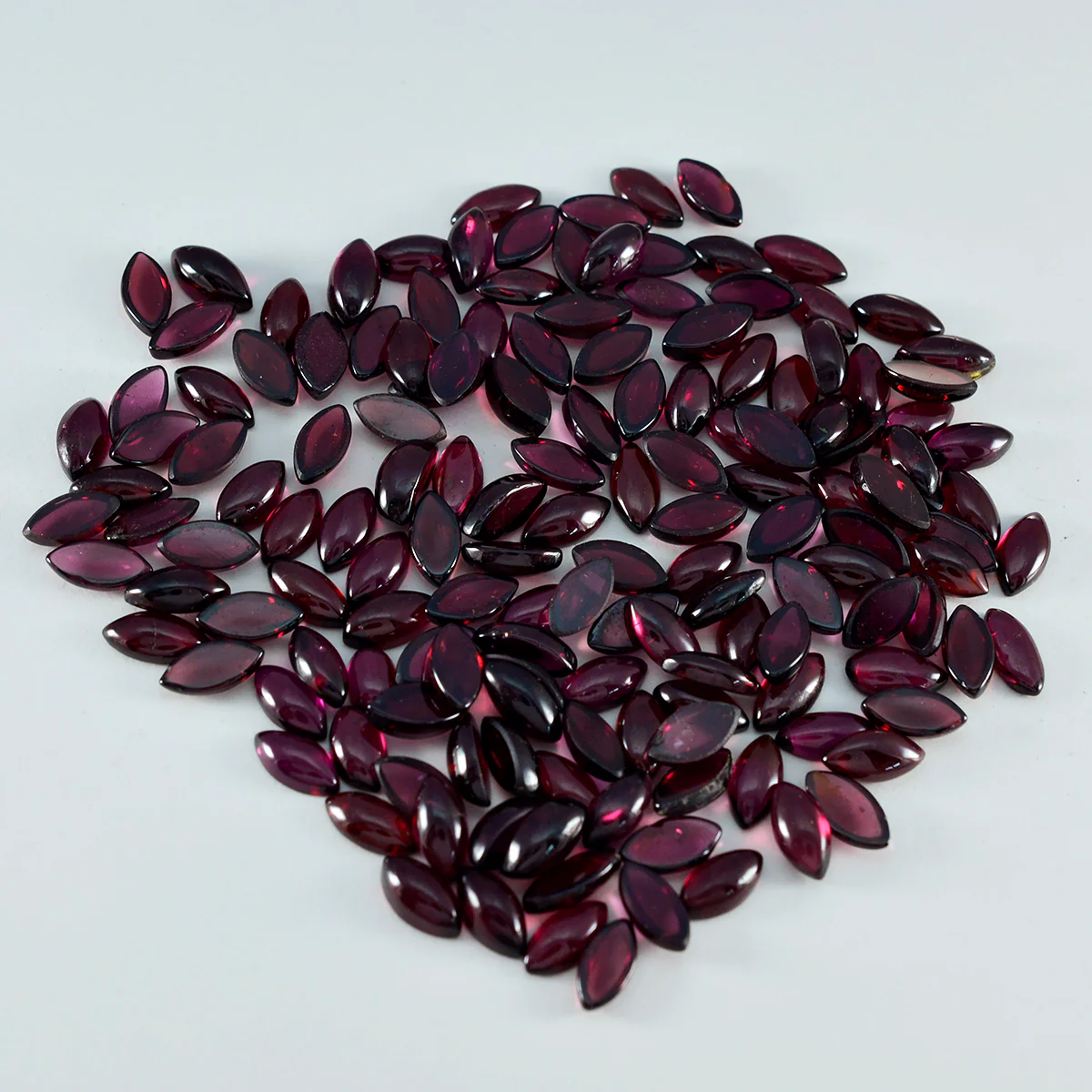 Garnet 10PC Tiny 3x6 MM Marquise Cabochon Red Luster semi Precious Precious Gemstone - Image 4
