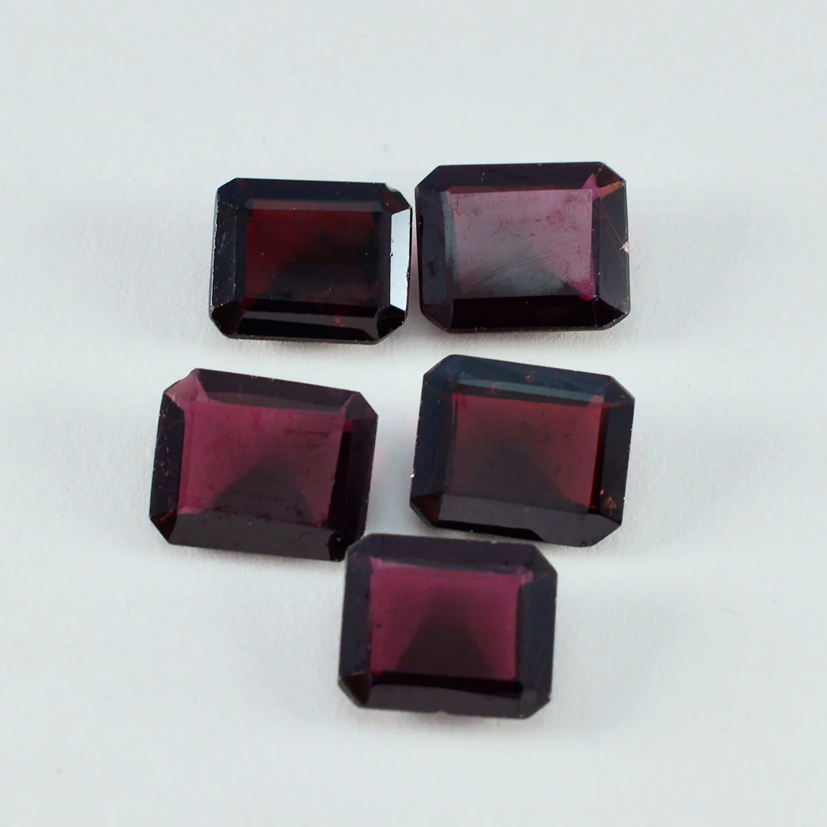 Garnet 1PC Chunky 12x16 MM Emerald Faceted Red Polished Semi Precious Loose Gemstones