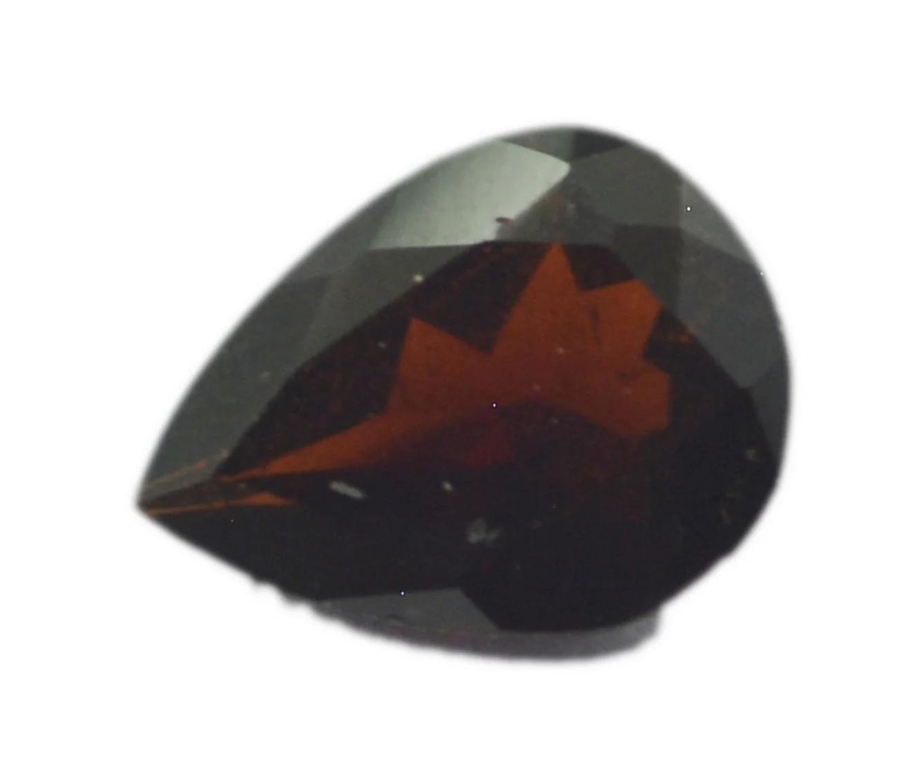 Garnet 1PC Chunky 12x16 MM Pear Faceted Red Shine Semi Precious Loose Gems