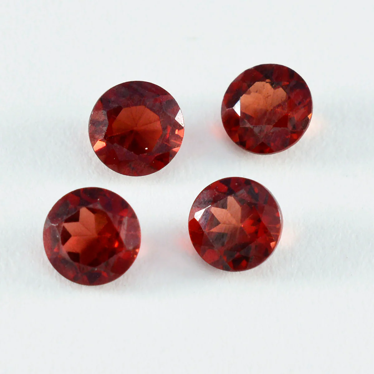 Garnet 1PC Chunky 14x14 MM Round Faceted Red Genuine Semi Precious Loose Gems - Image 2