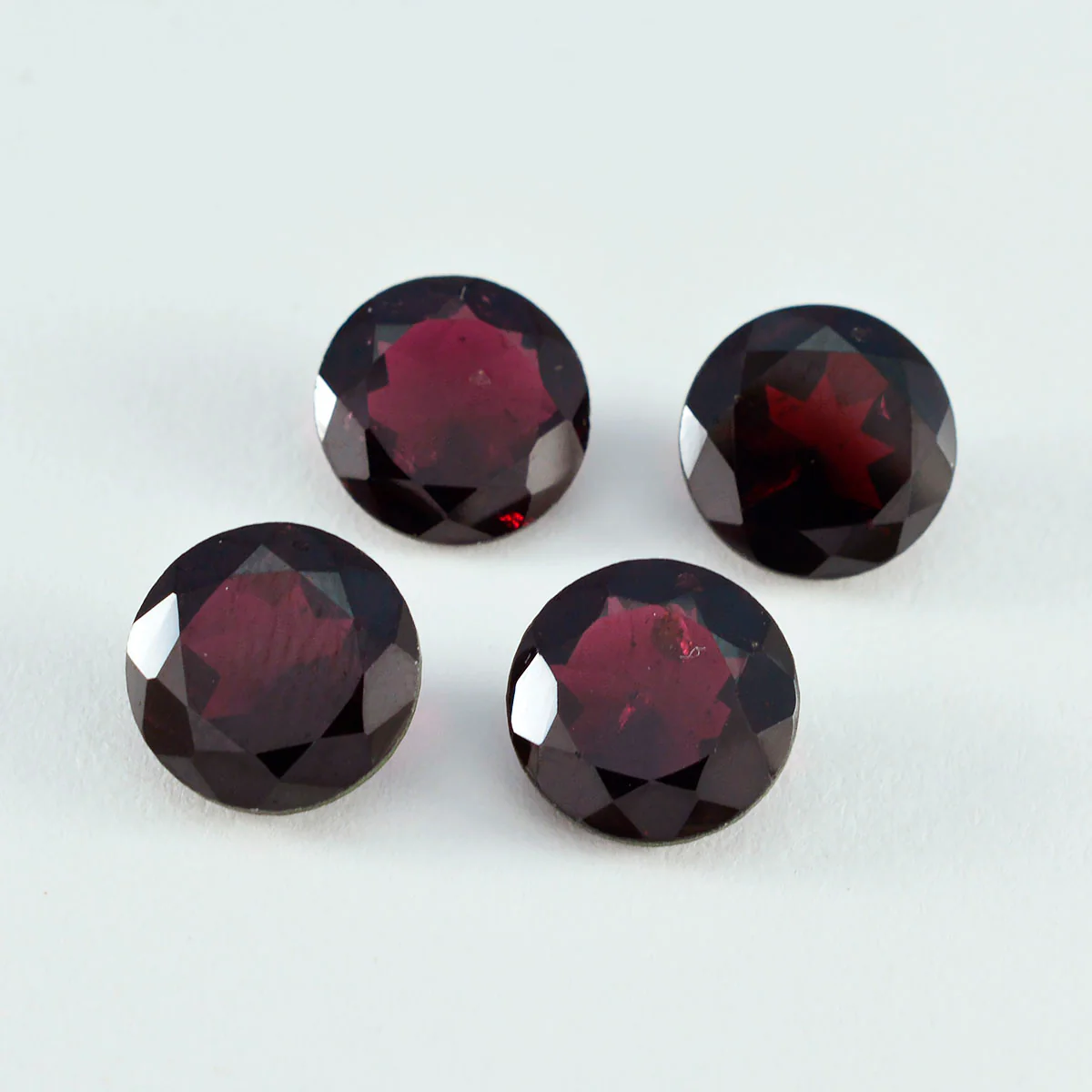 Garnet 1PC Chunky 15x15 MM Round Faceted Red Superior Semi Precious Loose Gemstone - Image 3