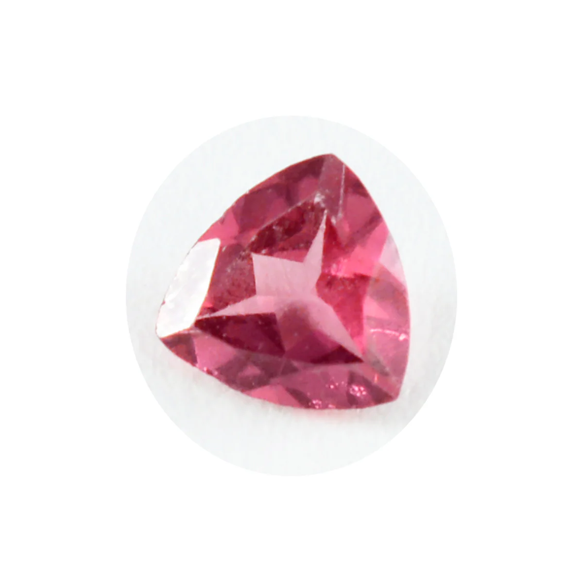 Garnet 1PC Chunky 15x15 MM Triangle Faceted Red Superior Semi Precious Loose Gemstone