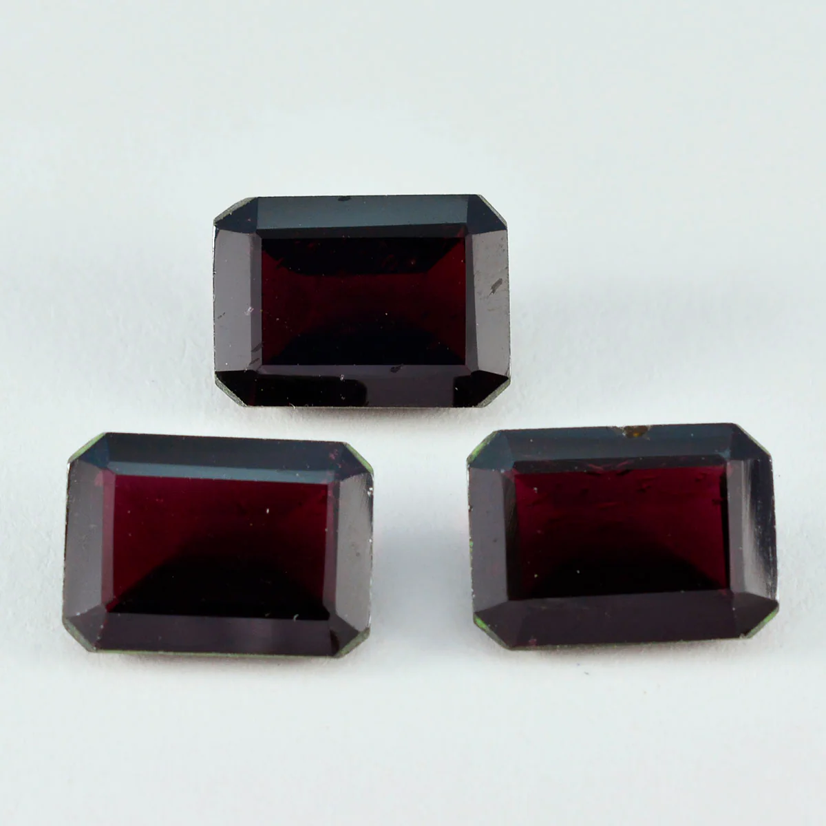 Garnet 1PC Chunky 15x20 MM Emerald Faceted Red Luster Semi Precious Loose Gems - Image 3