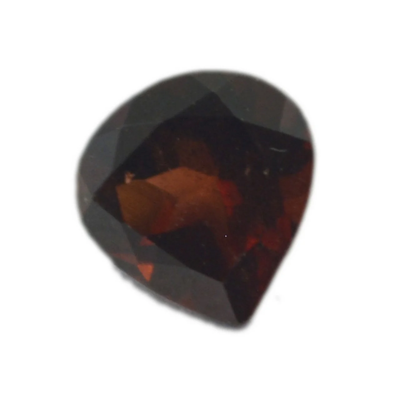 Garnet 1PC Chunky 16x16 MM Heart Faceted Red Pure Semi Precious Loose Gemstones - Image 2