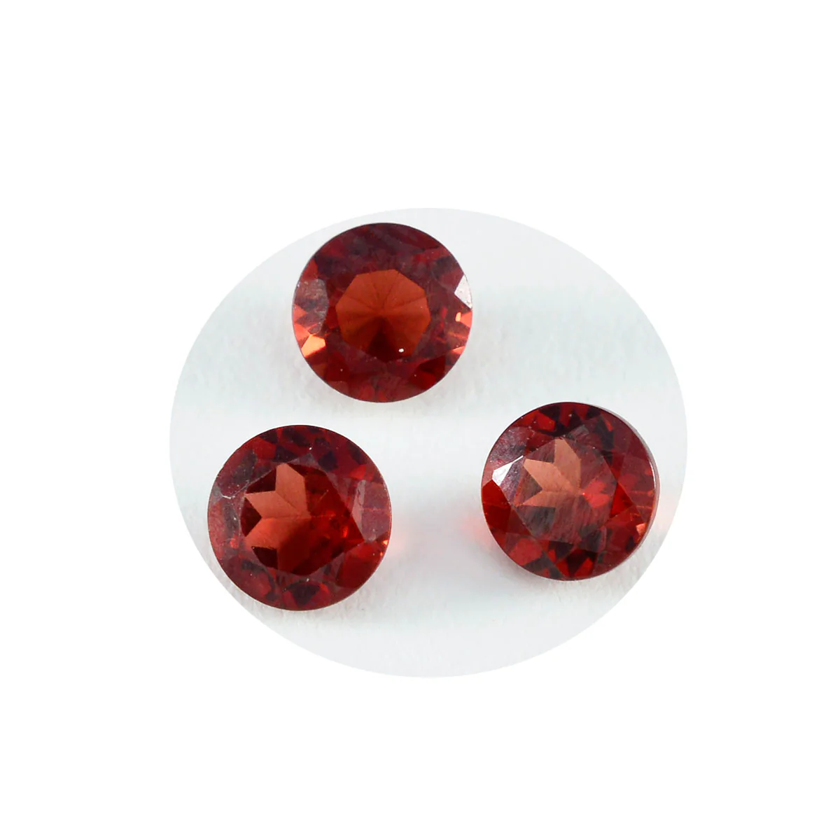 Garnet 1PC Large 12x12 MM Round Faceted Red High-Quality Semi Precious Loose Gemstones - Image 3