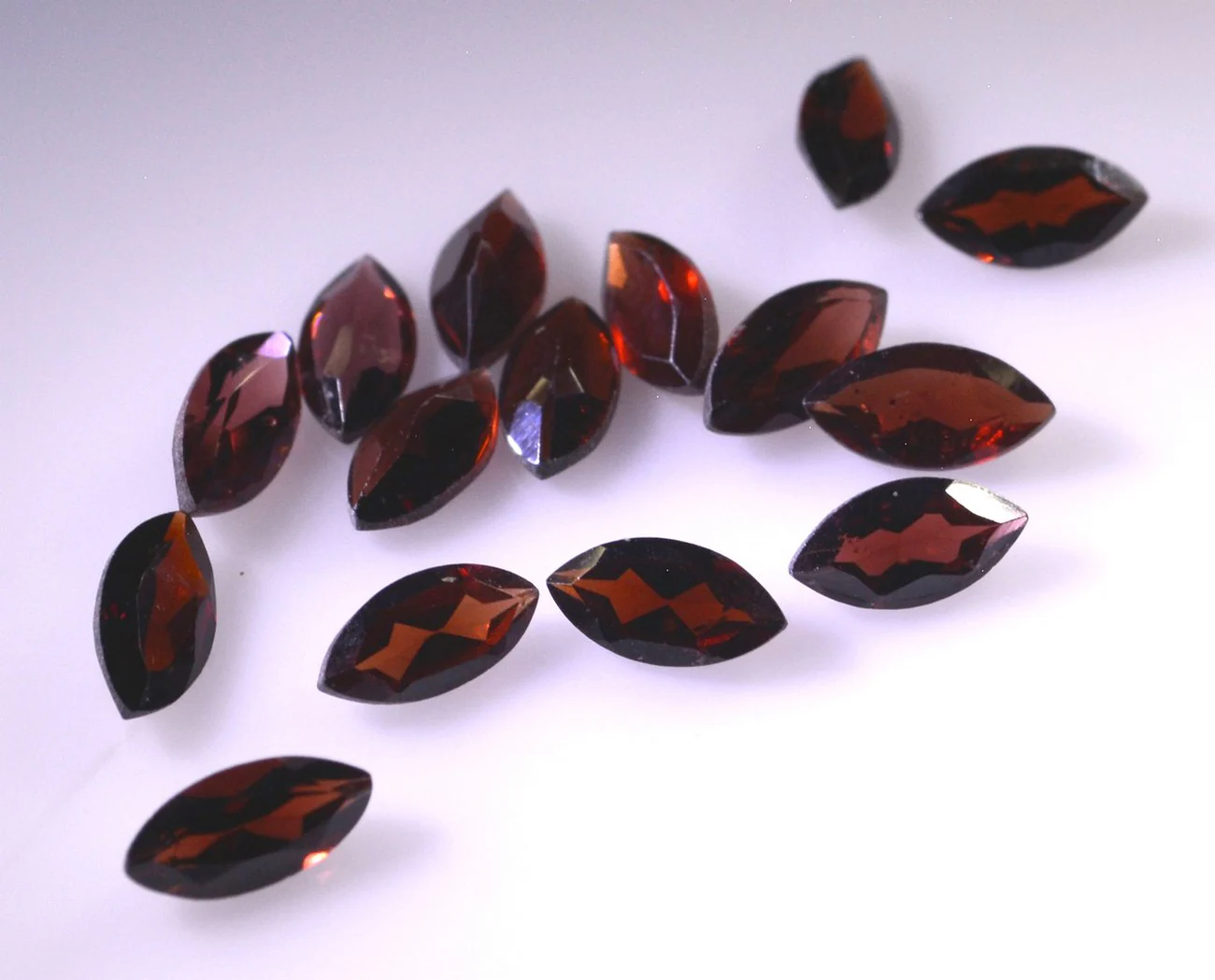 Garnet 1PC Large 8x16 MM Marquise Faceted Red Lustrous Semi Precious Loose Gemstone - Image 3
