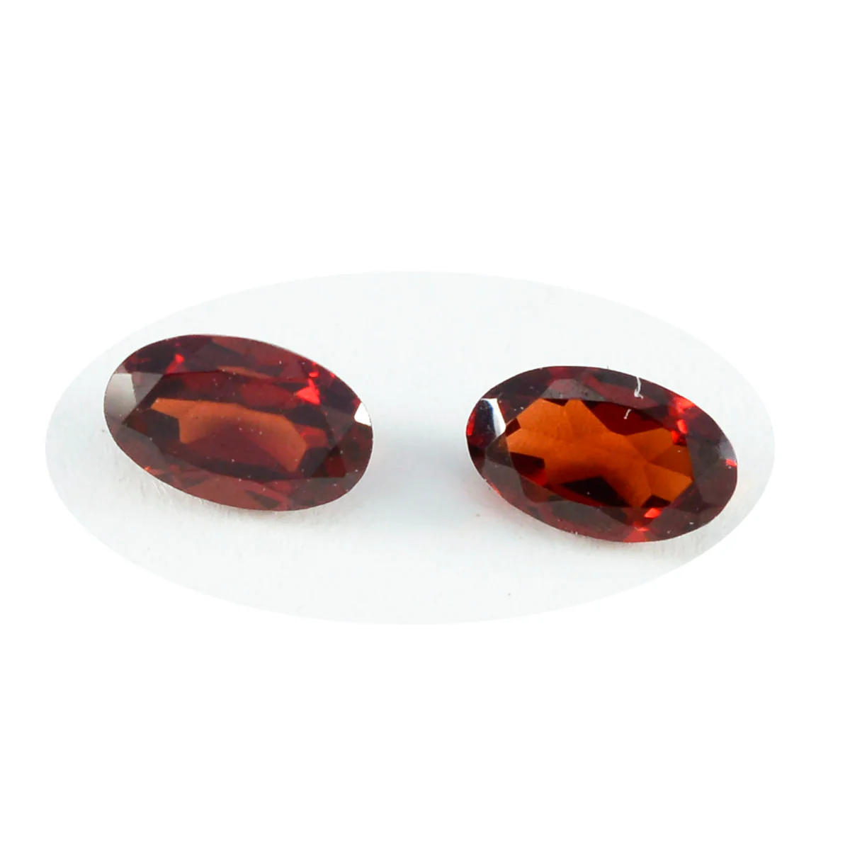 Garnet 1PC Large 9x11 MM Oval Faceted Red Shine Semi Precious Loose Gemstones - Image 2