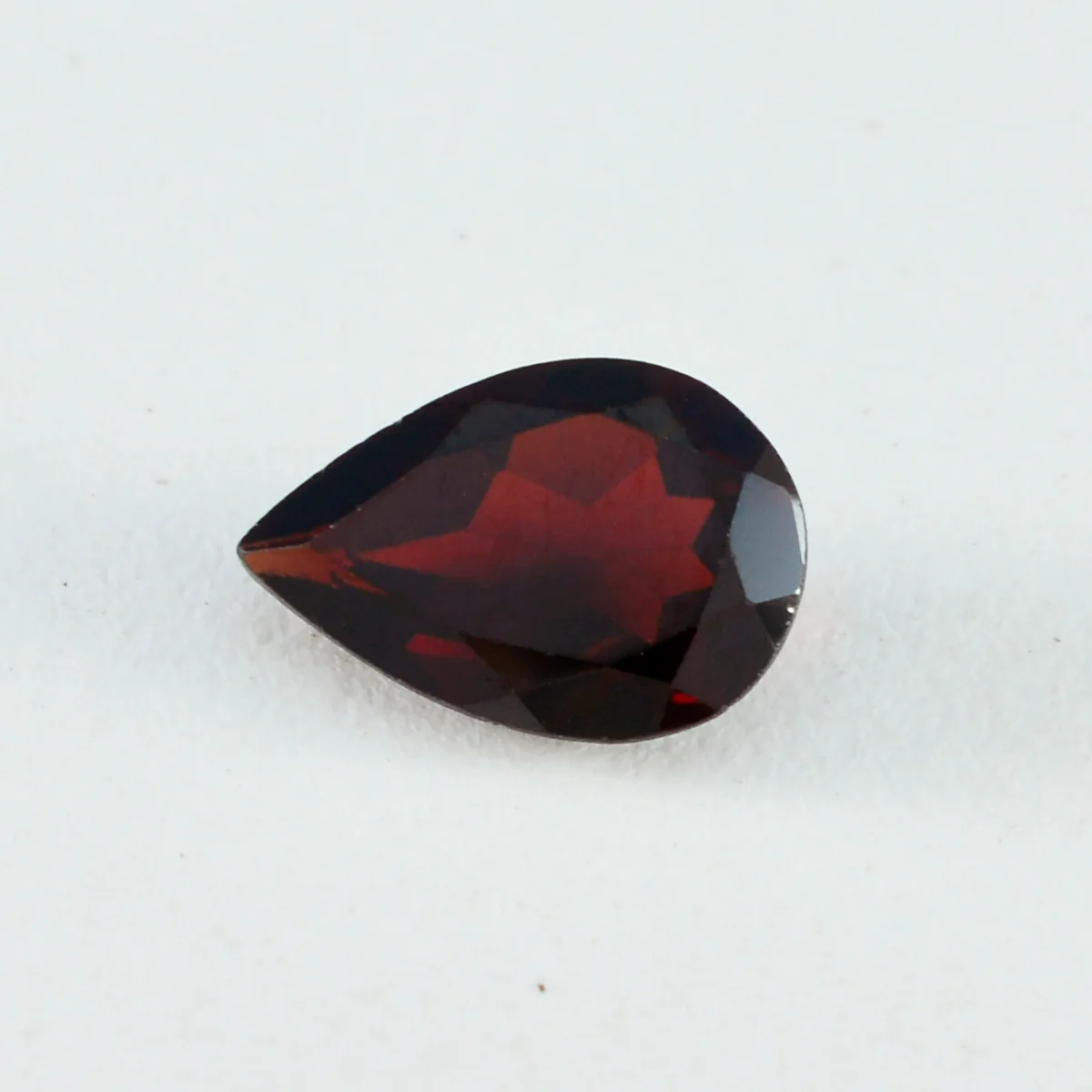 Garnet 1PC Large 9x11 MM Pear Faceted Red Polished Semi Precious Loose Gems - Image 2