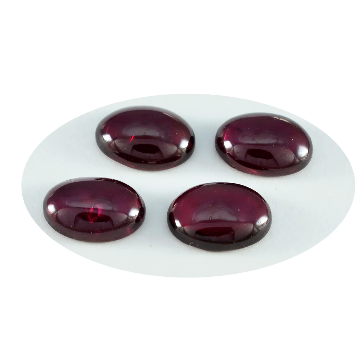 Garnet 1PC Medium 8x10 MM Oval Cabochon Red Polished semi Precious Loose Gemstones - Image 2