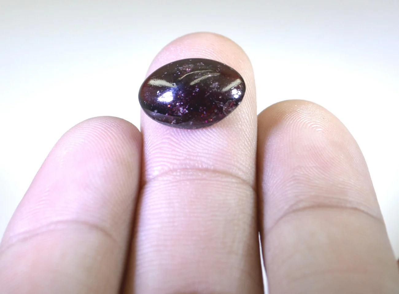 Garnet 1PC Medium 8x10 MM Oval Cabochon Red Polished semi Precious Loose Gemstones - Image 3