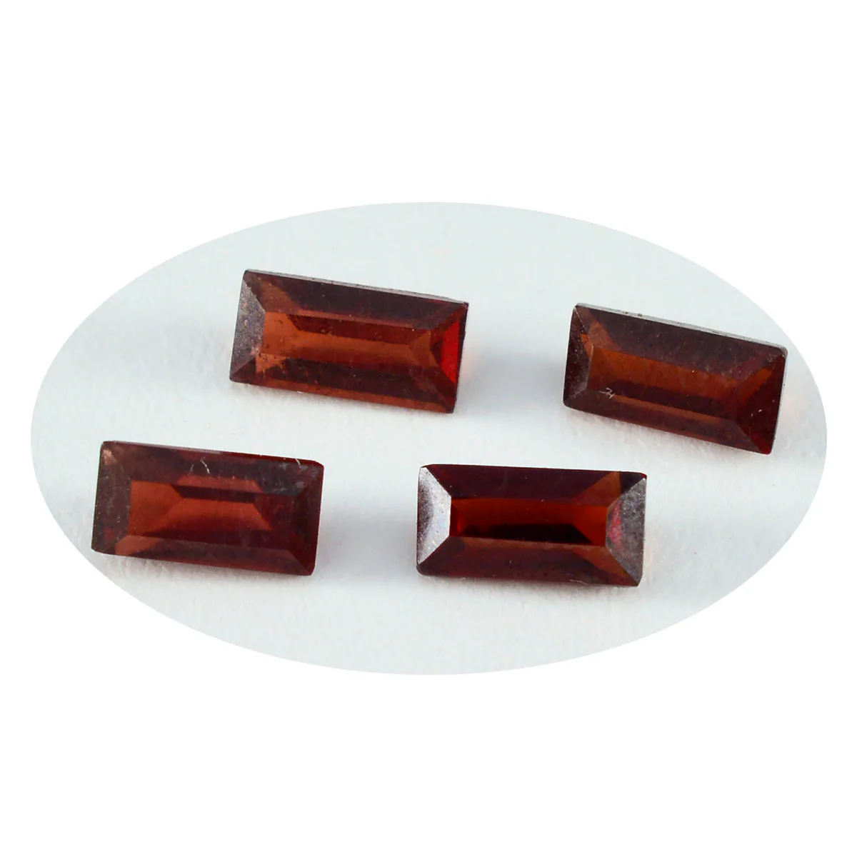 Garnet 1PC Small 5x10 MM Baguette Faceted Red High-Quality Semi Precious Loose Gems