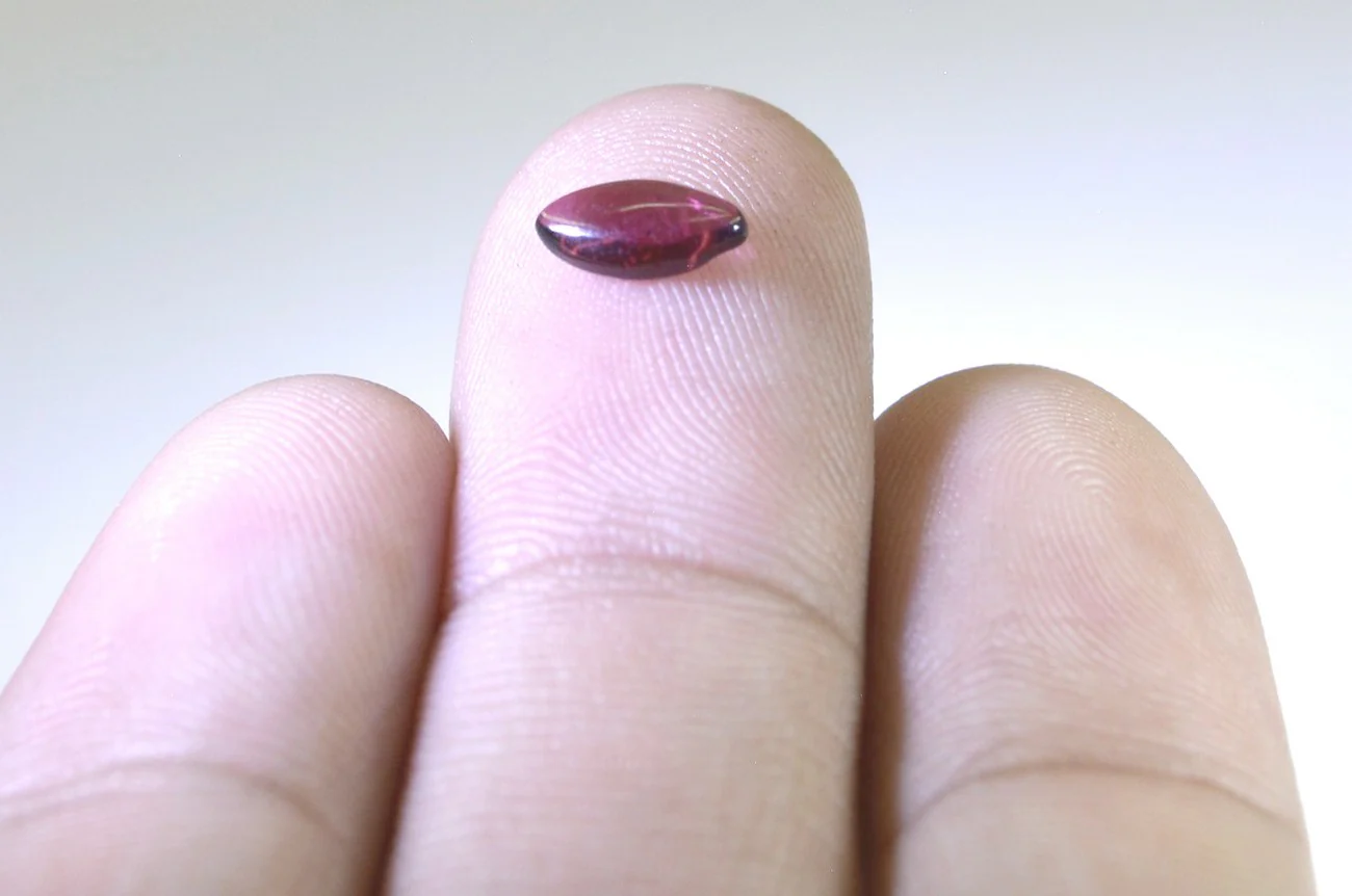Garnet 1PC Small 6x12 MM Marquise Cabochon Red Fine semi Precious Loose Gemstone - Image 3