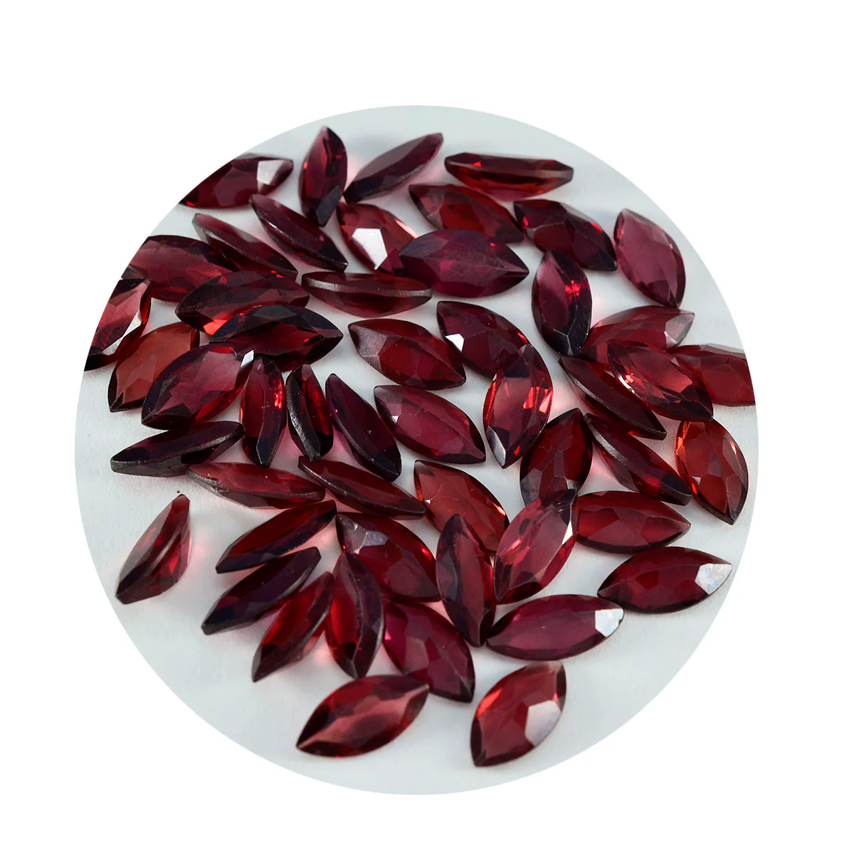 Garnet 1PC Small 6x12 MM Marquise Faceted Red Splendid Semi Precious Gems - Image 2