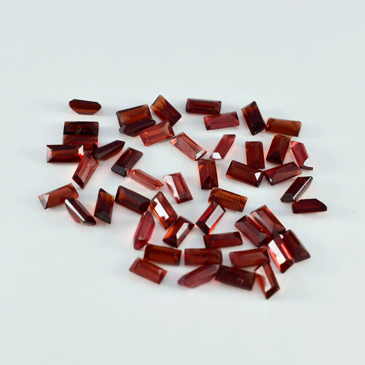 Garnet 1PC Tiny 3x6 MM Baguette Faceted Red Shine Semi Precious Loose Gemstones - Image 3