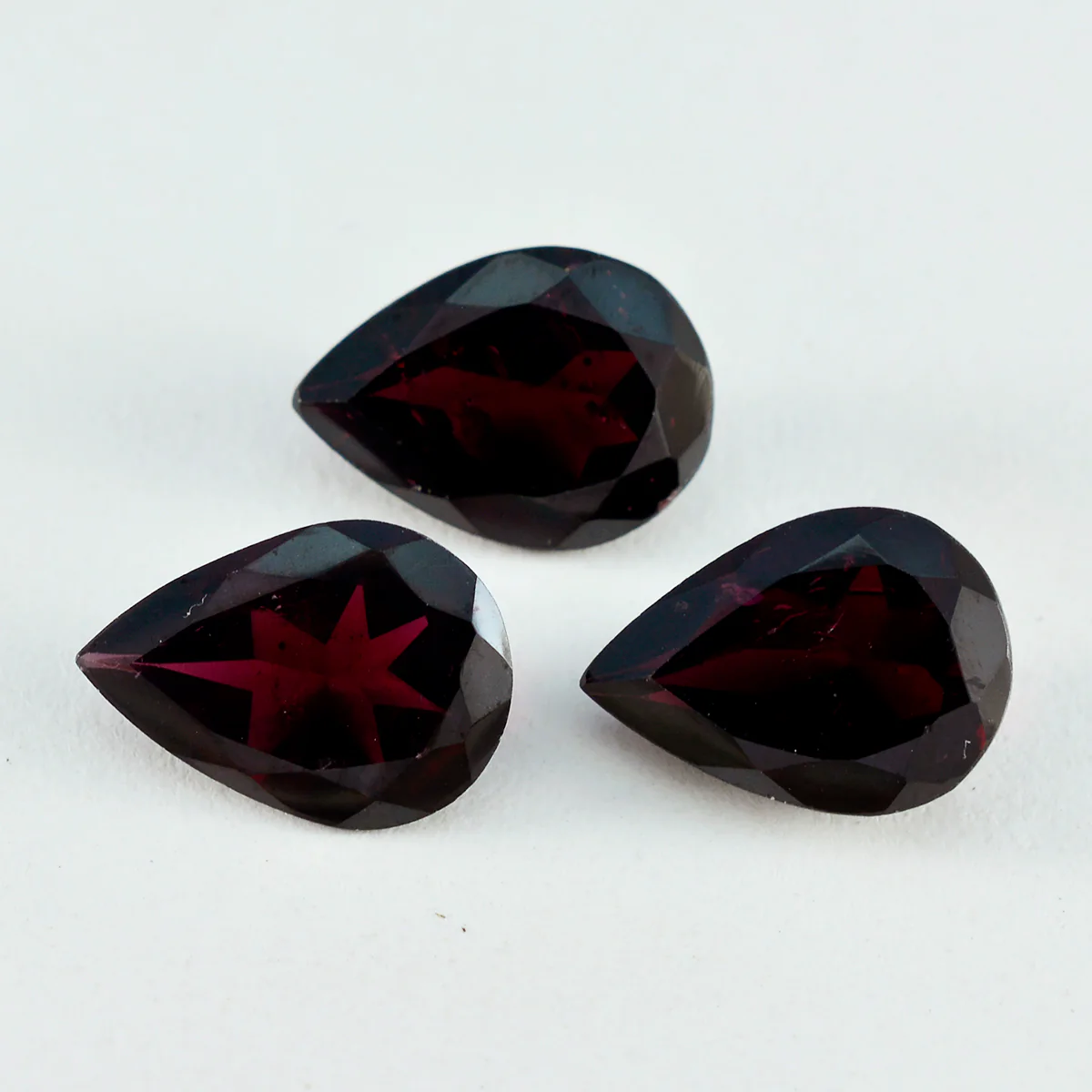 Garnet 1PC Tiny 4x6 MM Pear Faceted Red Natural Semi Precious Loose Gemstone - Image 2