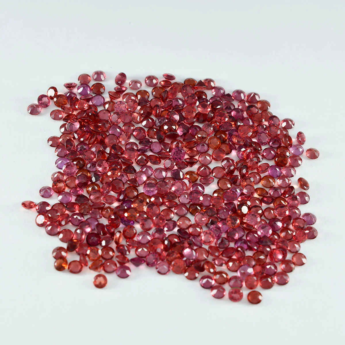 Garnet 1PC Tiny 6x6 MM Round Faceted Red Polished Semi Precious Loose Gems - Image 4