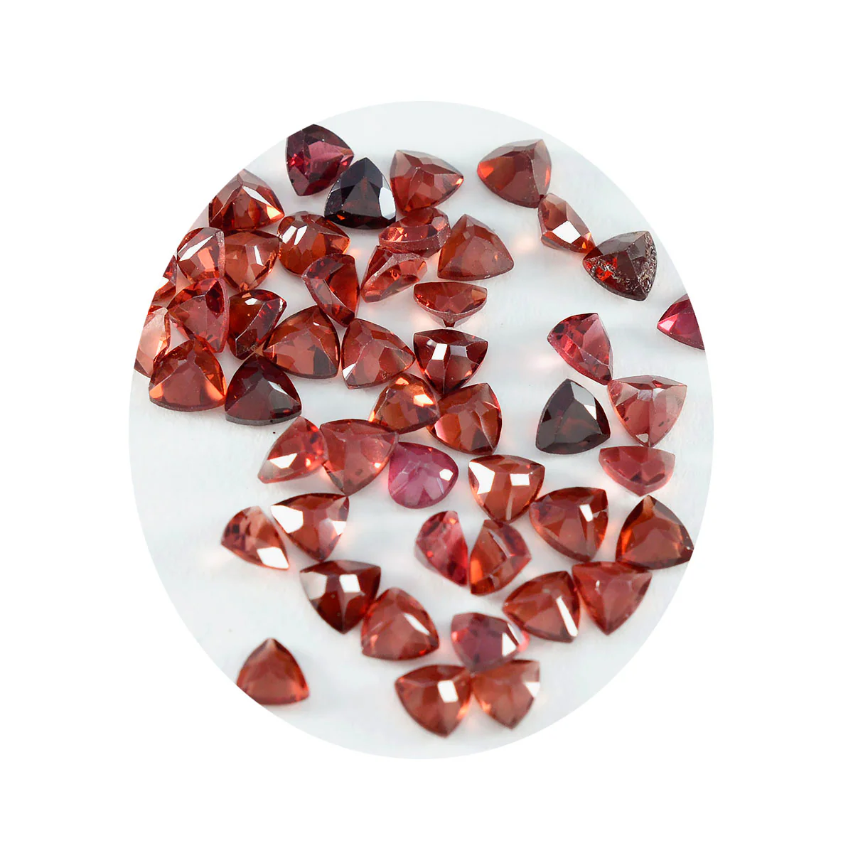 Garnet 1PC Tiny 6x6 MM Triangle Faceted Red Polished Semi Precious Loose Gems - Image 4