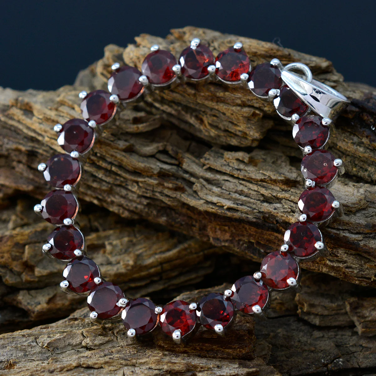 Garnet Essential Mexican 92.5 Silver multiple Fernanda Bubble Red Pendant Jewellery - Image 2