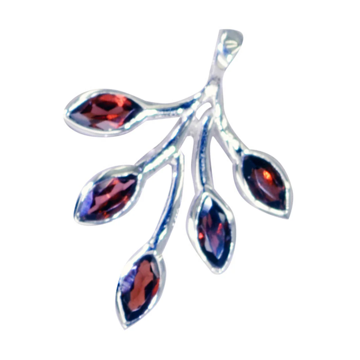 Garnet Eye-catching Turkish 92.5 Silver Penta Sara valentine Red Pendant Jewellery - Image 3