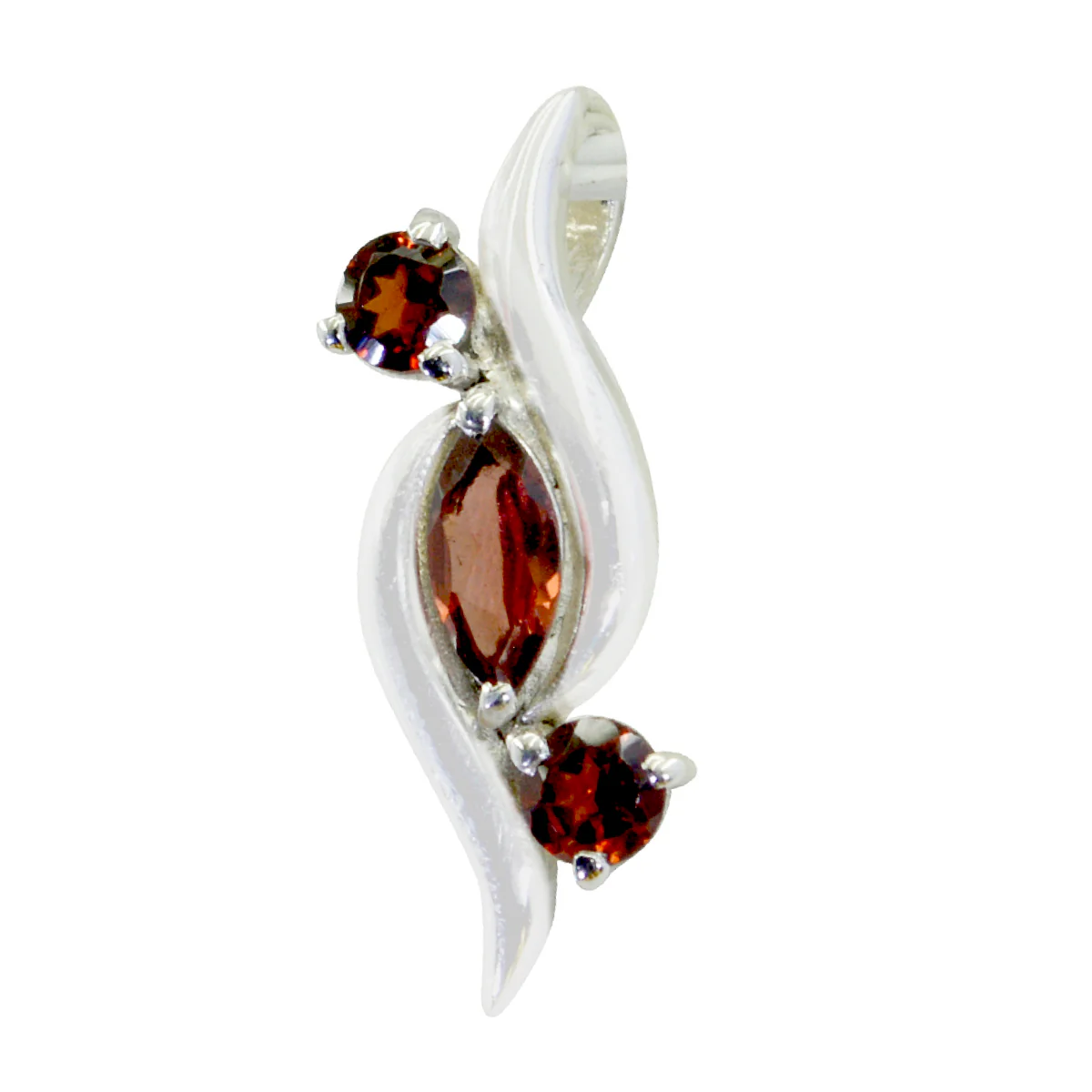Garnet Featherlight Turkish 925 Silver Trilogy Katarina Luxurious Red Pendant Jewelry - Image 2