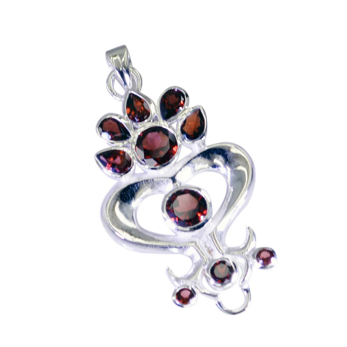 Garnet Statement Mexican 925 Silver multiple Lucy Armor Red Pendant Jewelry - Image 2