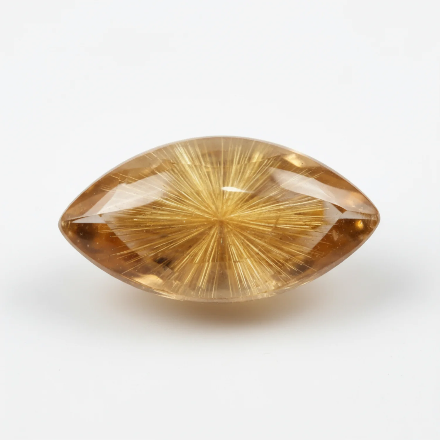 Golden Rutile 1PC Small 5x10 MM Marquise Cabochon Yellow Superior semi Precious Gems