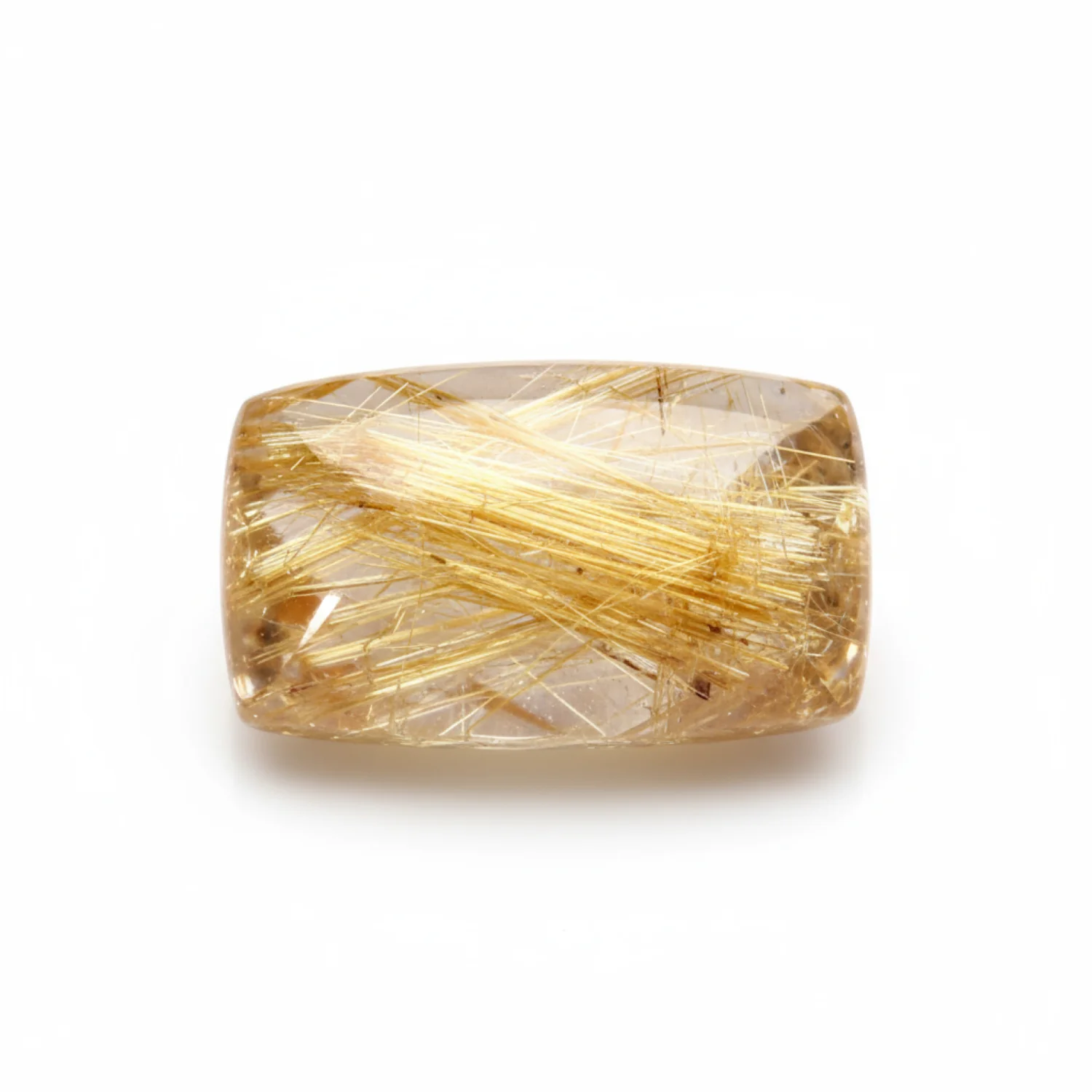 Golden Rutile 1PC Small 6x12 MM Baguette Cabochon Yellow High-Quality semi Precious Loose Gems - Image 2
