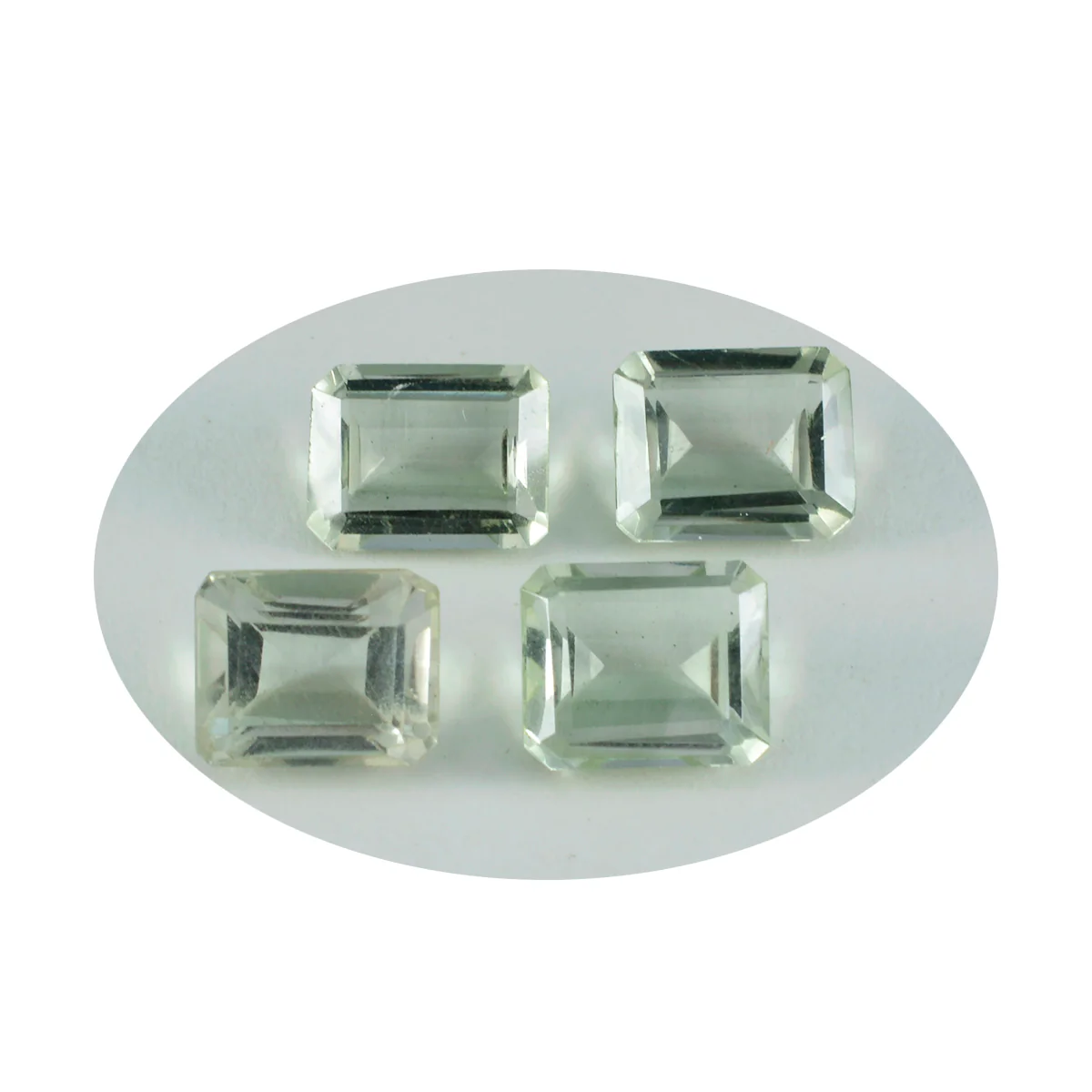 Green Amethyst 1PC Chunky 13x18 MM Emerald Faceted Green Luster Semi Precious Loose Gemstones - Image 2