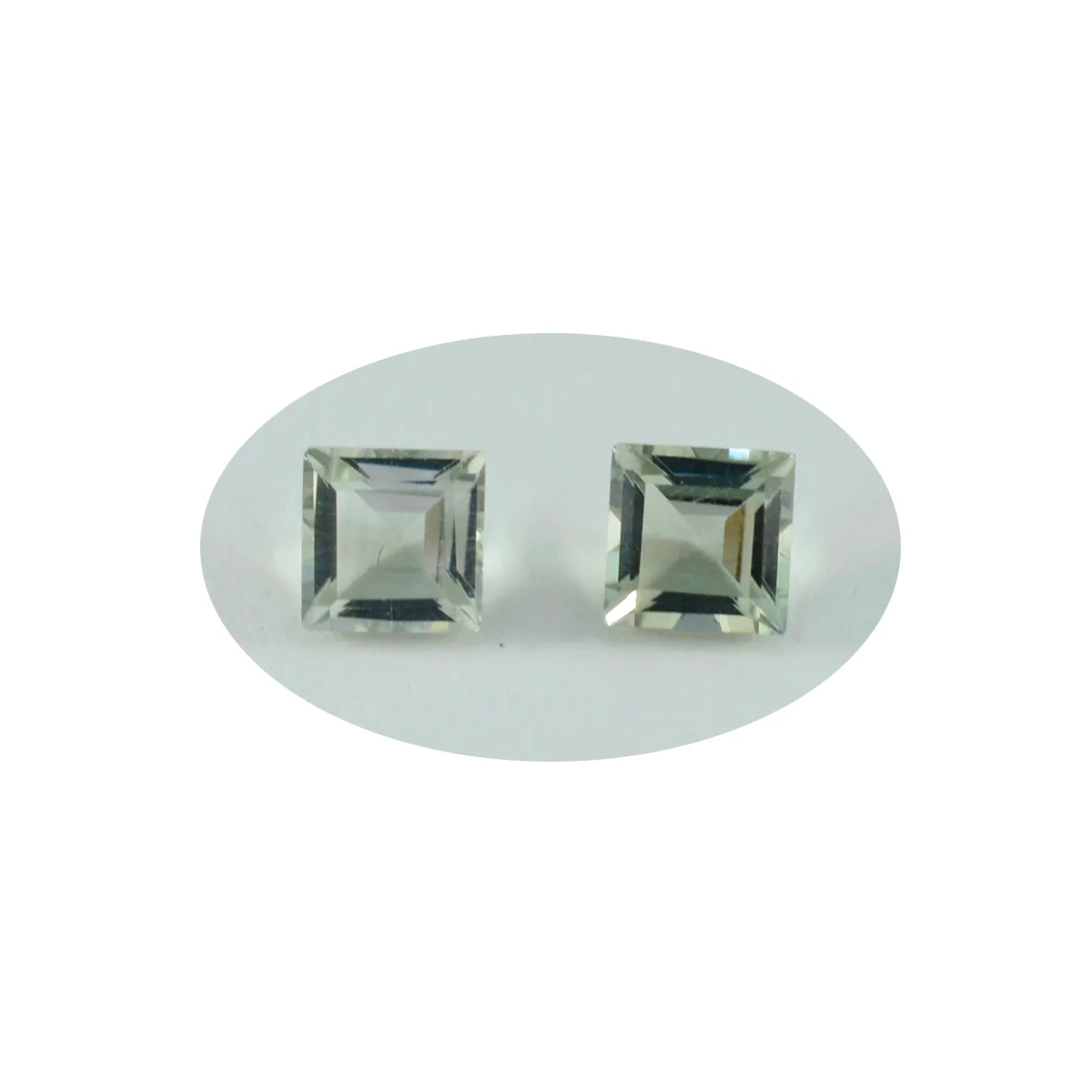 Green Amethyst 1PC Large 11x11 MM Square Faceted Green Fine Semi Precious Gems - Image 3