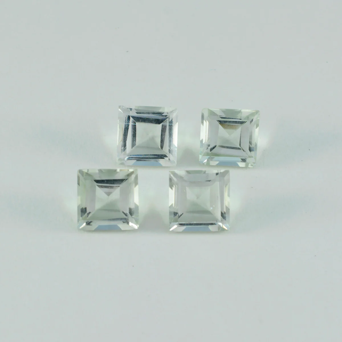Green Amethyst 1PC Large 11x11 MM Square Faceted Green Fine Semi Precious Gems - Image 4