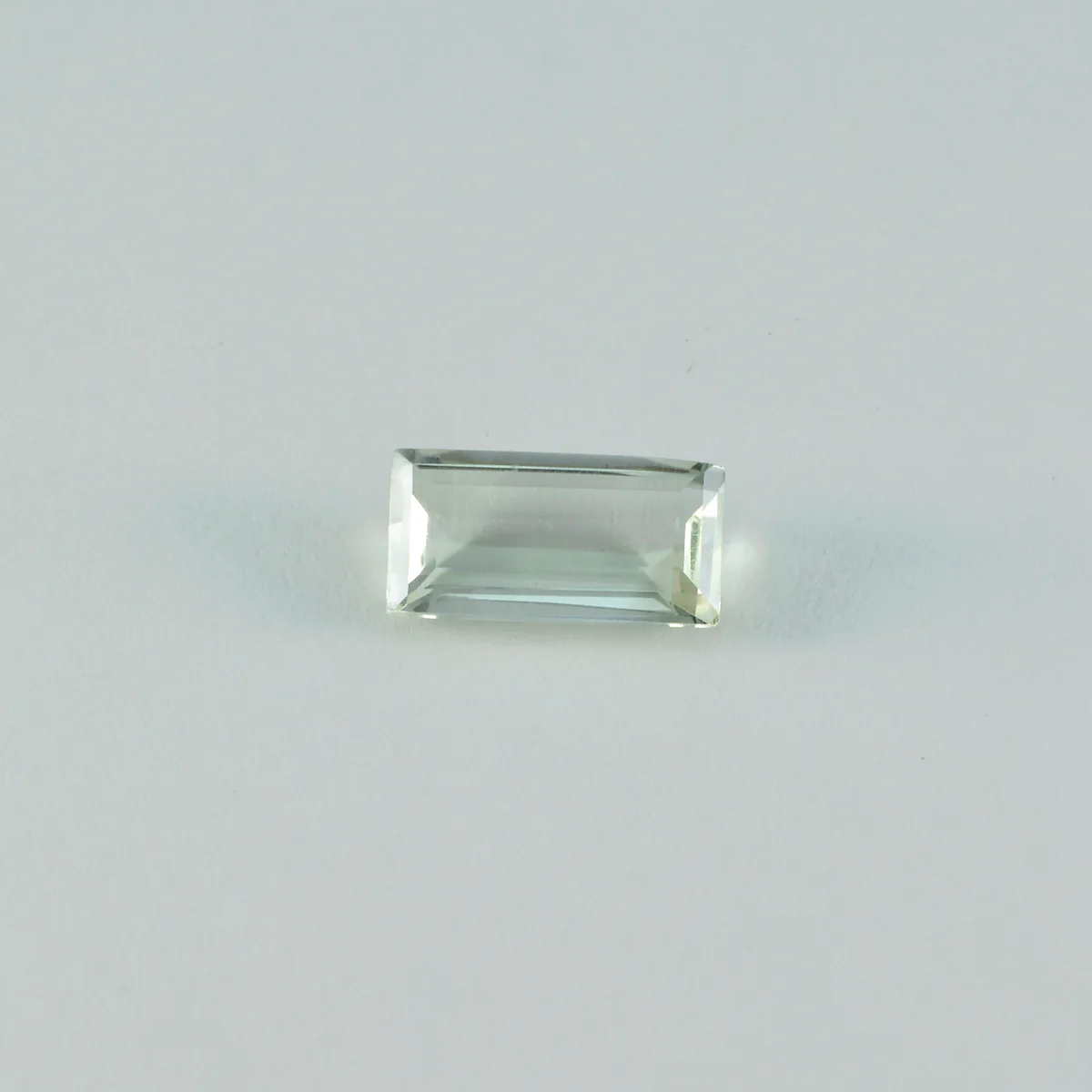 Green Amethyst 1PC Medium 7x14 MM Baguette Faceted Green Lustrous Semi Precious Gems - Image 3
