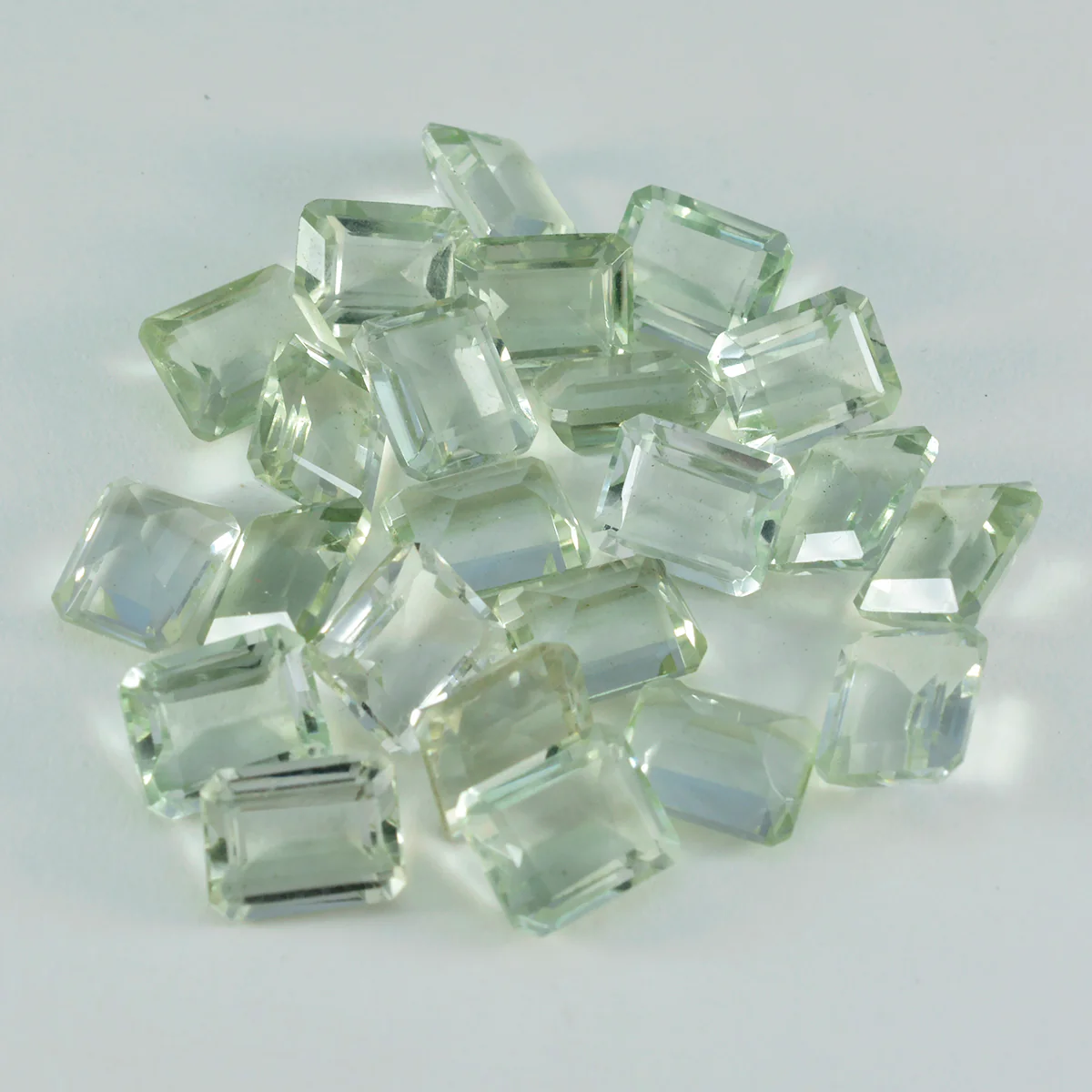 Green Amethyst 1PC Small 7x9 MM Emerald Faceted Green Genuine Semi Precious Loose Gemstones - Image 4