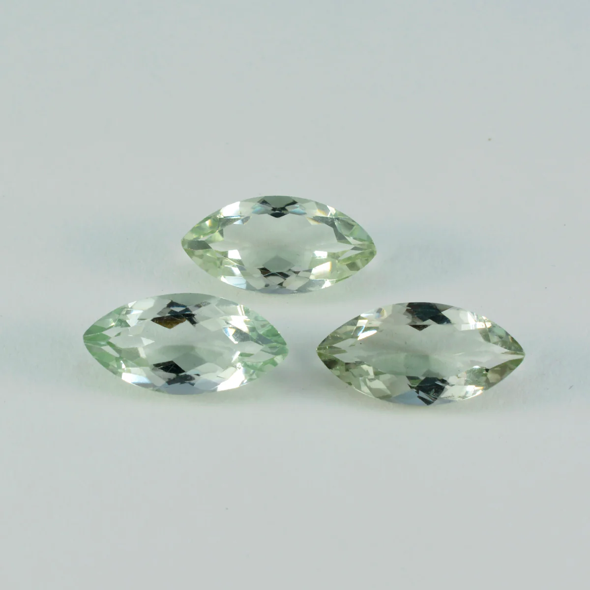 Green Amethyst 1PC Tiny 4x8 MM Marquise Faceted Green Genuine Semi Precious Loose Gemstones - Image 2