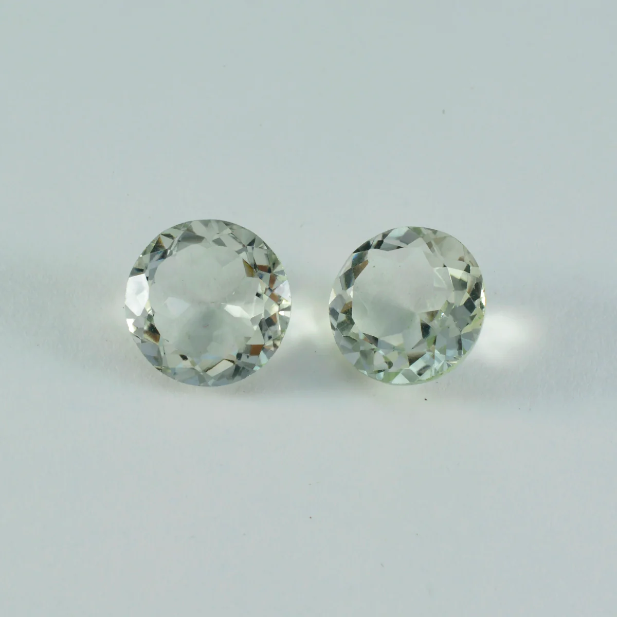 Green Amethyst 1PC Tiny 5x5 MM Round Faceted Green Sparkling Semi Precious Loose Gemstone - Image 2
