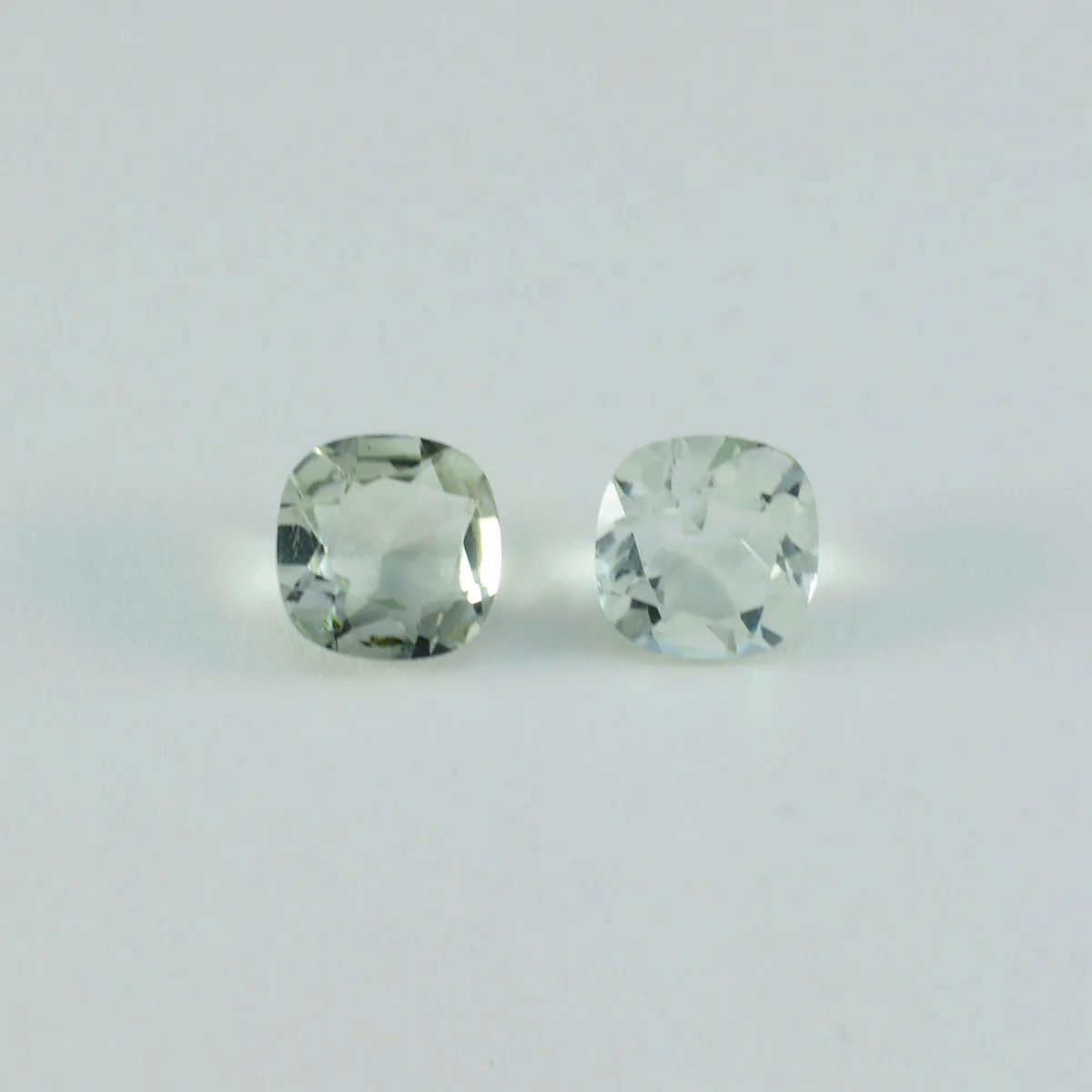 Green Amethyst 1PC Tiny 6x6 MM Cushion Faceted Green Polished Semi Precious Loose Gemstones - Image 4