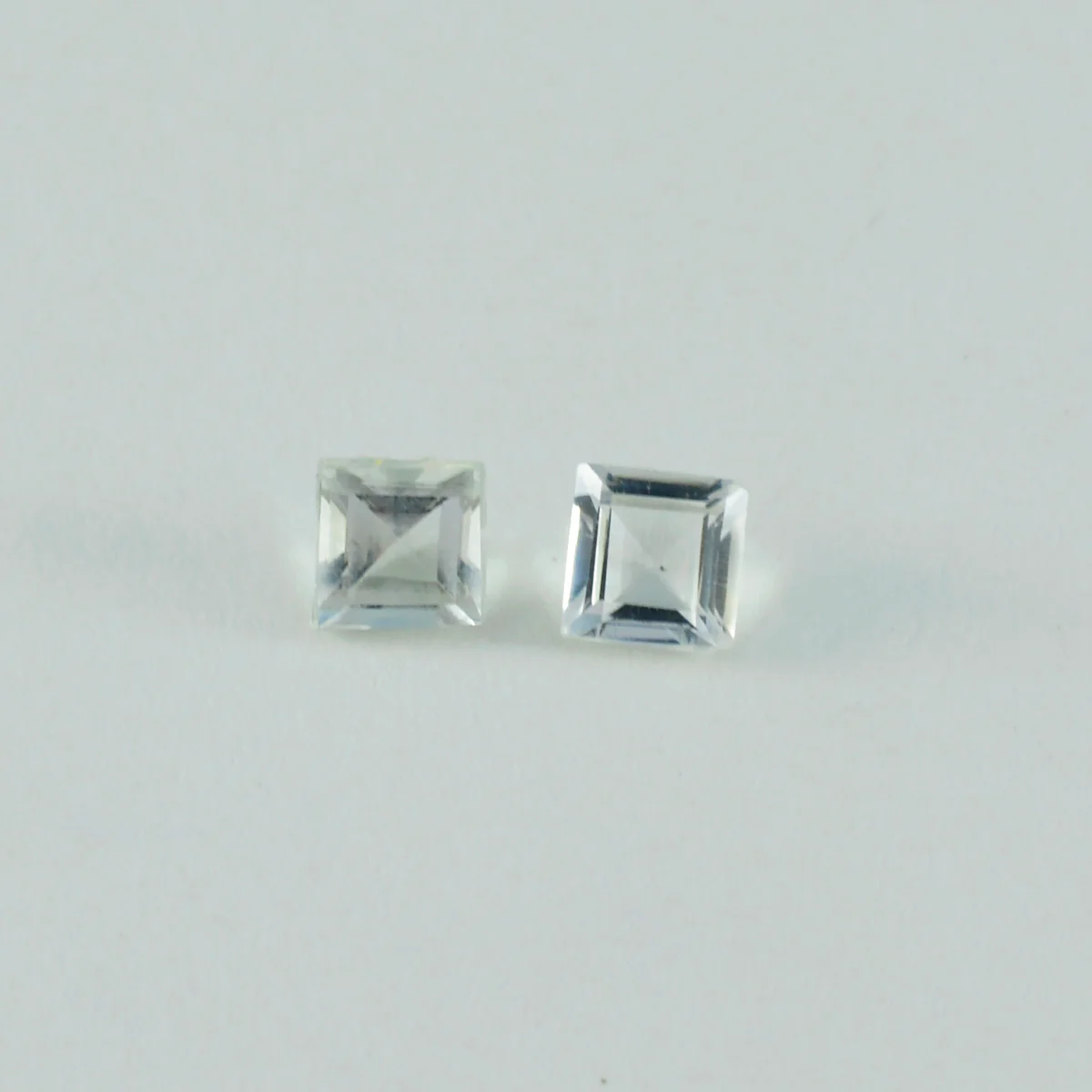 Green Amethyst 1PC Tiny 6x6 MM Square Faceted Green Polished Semi Precious Loose Gemstones - Image 2