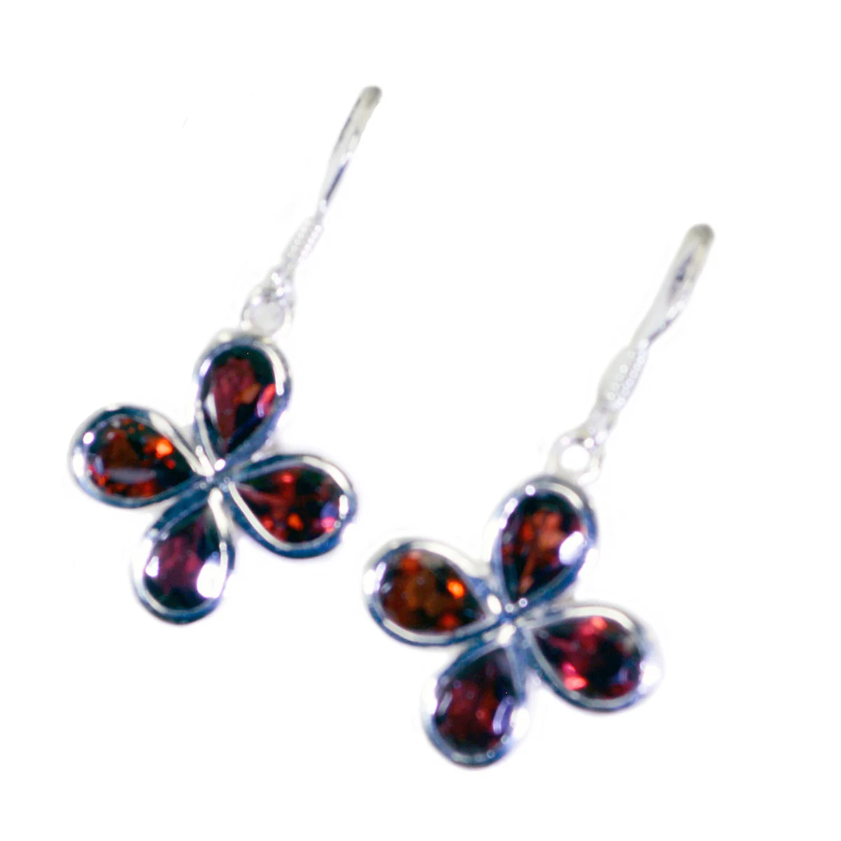 Green Amethyst Japanese Lorena multiple Dangle Green 925 Sterling Silver Earring - Image 2