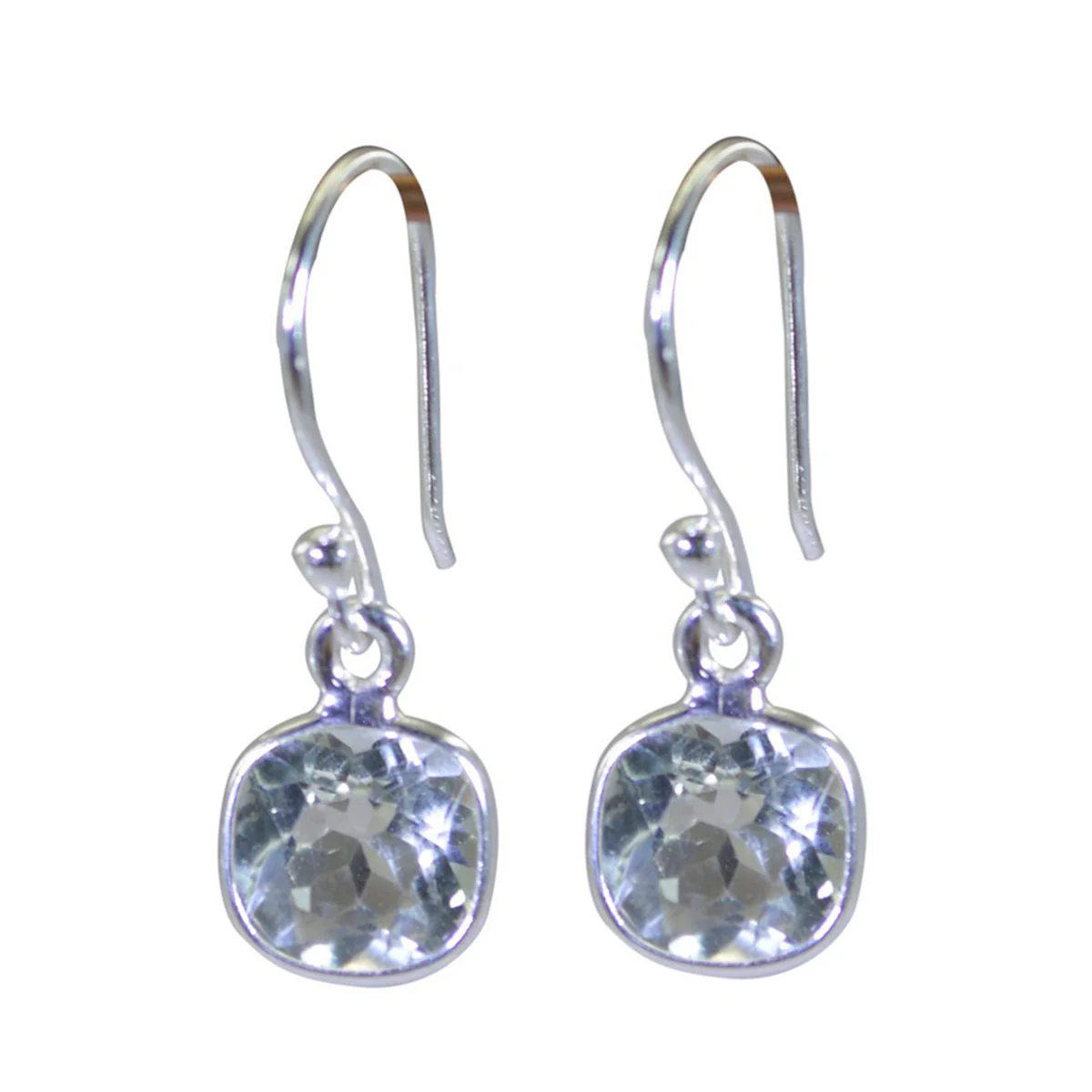 Green Amethyst Japanese Yan multiple Dangle Green Sterling Silver Earring