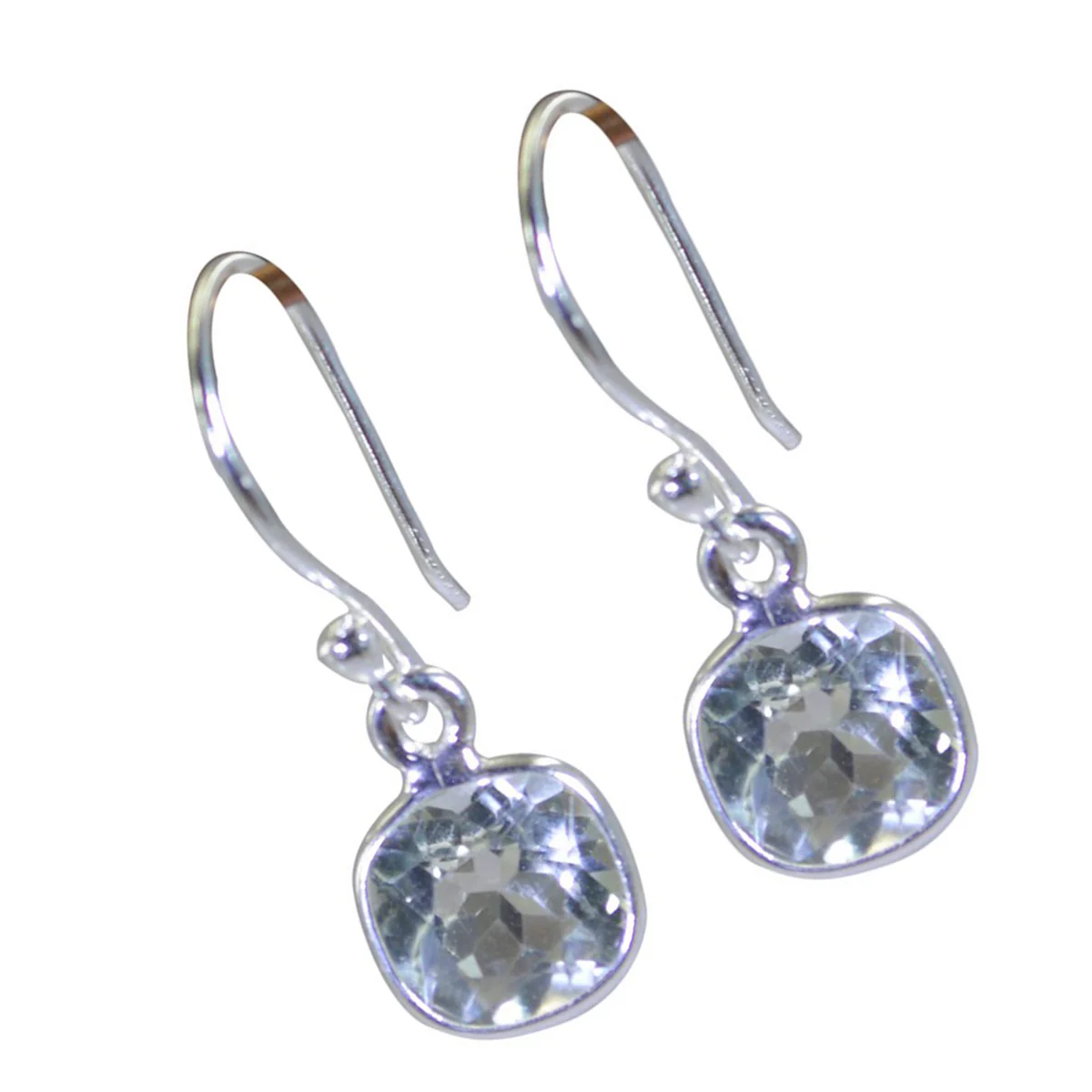 Green Amethyst Japanese Yan multiple Dangle Green Sterling Silver Earring - Image 2