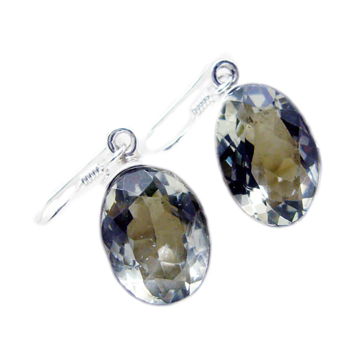 Green Amethyst Middle Eastern Yuna multiple Dangle Green Silver Earring - Image 3