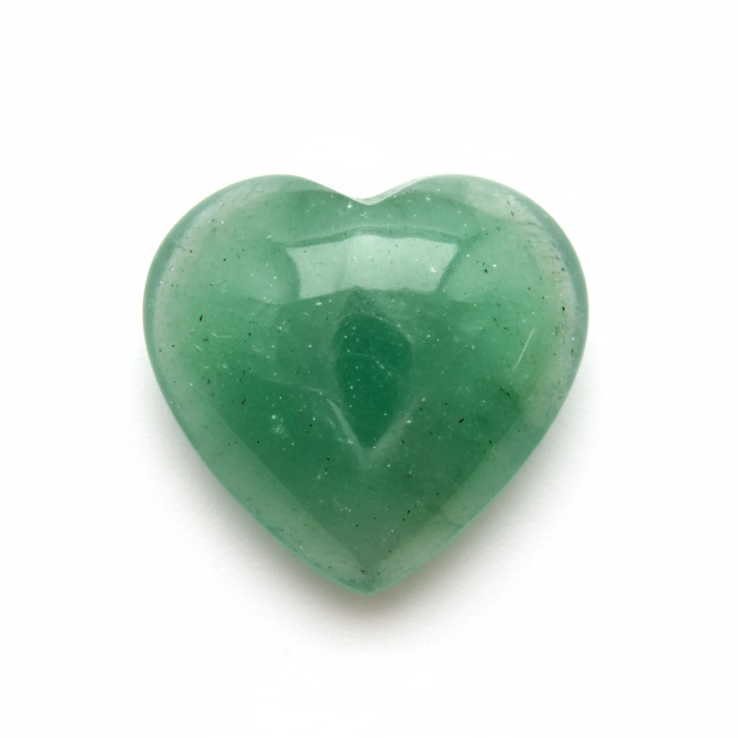 Green Aventurine 1PC Medium 9x9 MM Heart Cabochon Green Shine semi Precious Precious Gemstone - Image 2
