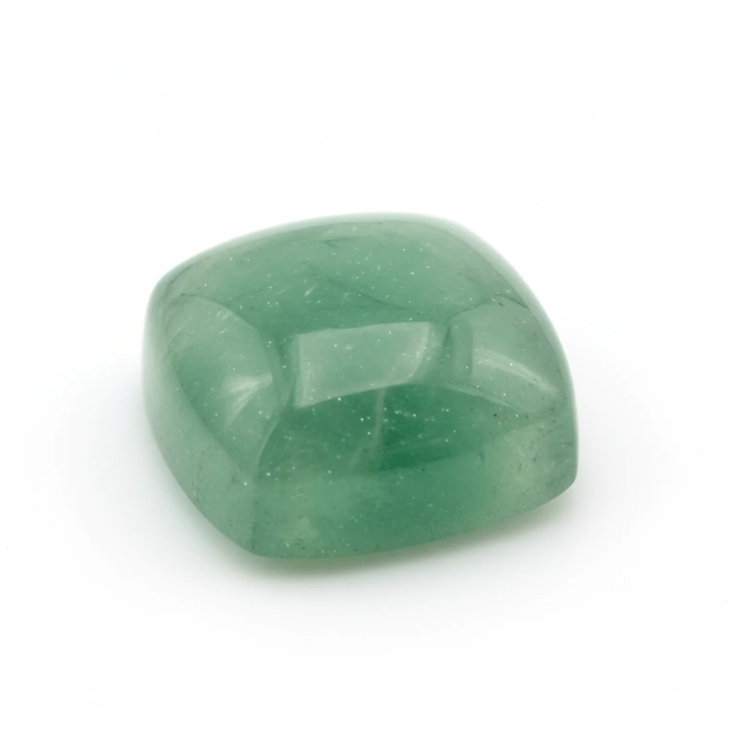 Green Aventurine 1PC Small 7x7 MM Cushion Cabochon Green Natural semi Precious Loose Gemstone - Image 2