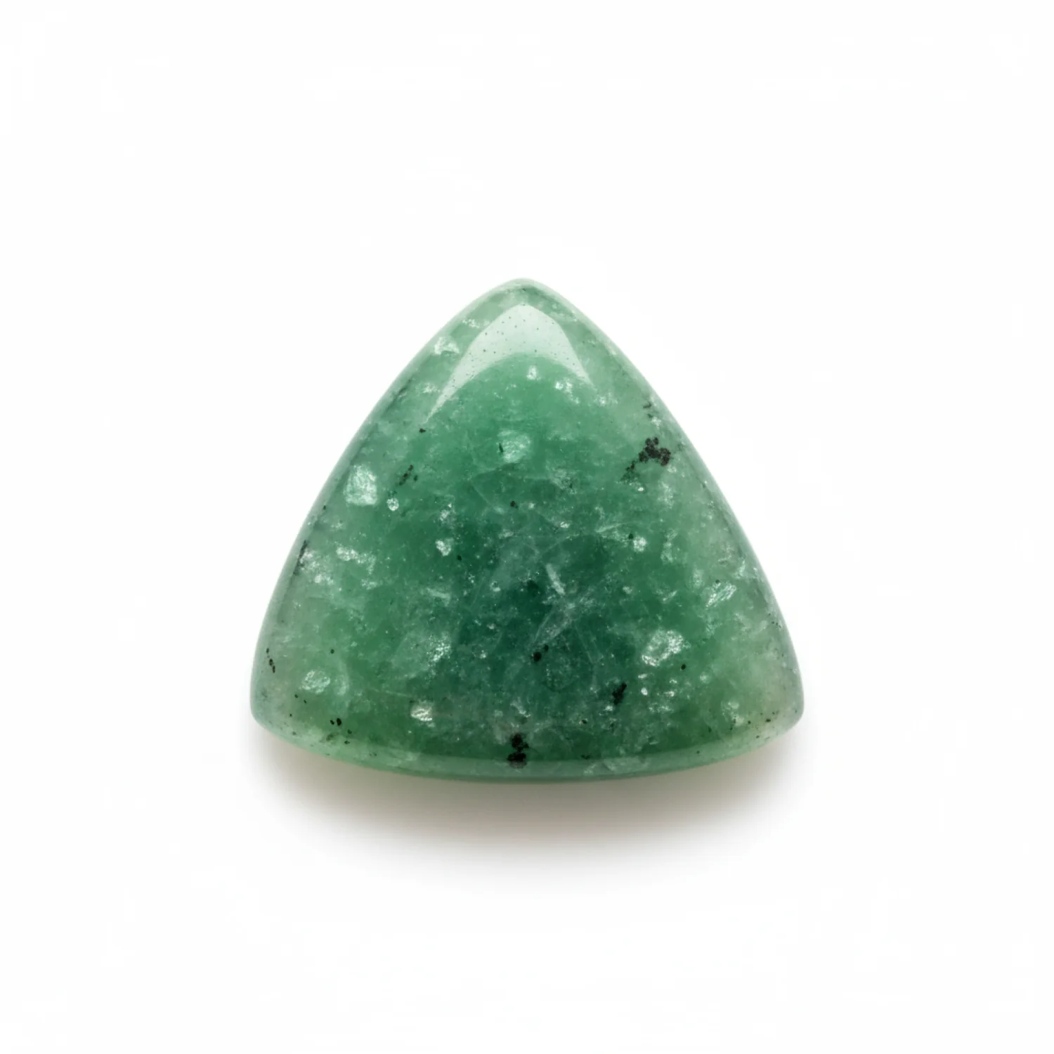Green Aventurine 1PC Small 7x7 MM Triangle Cabochon Green Natural semi Precious Semi Precious Gemstone - Image 2