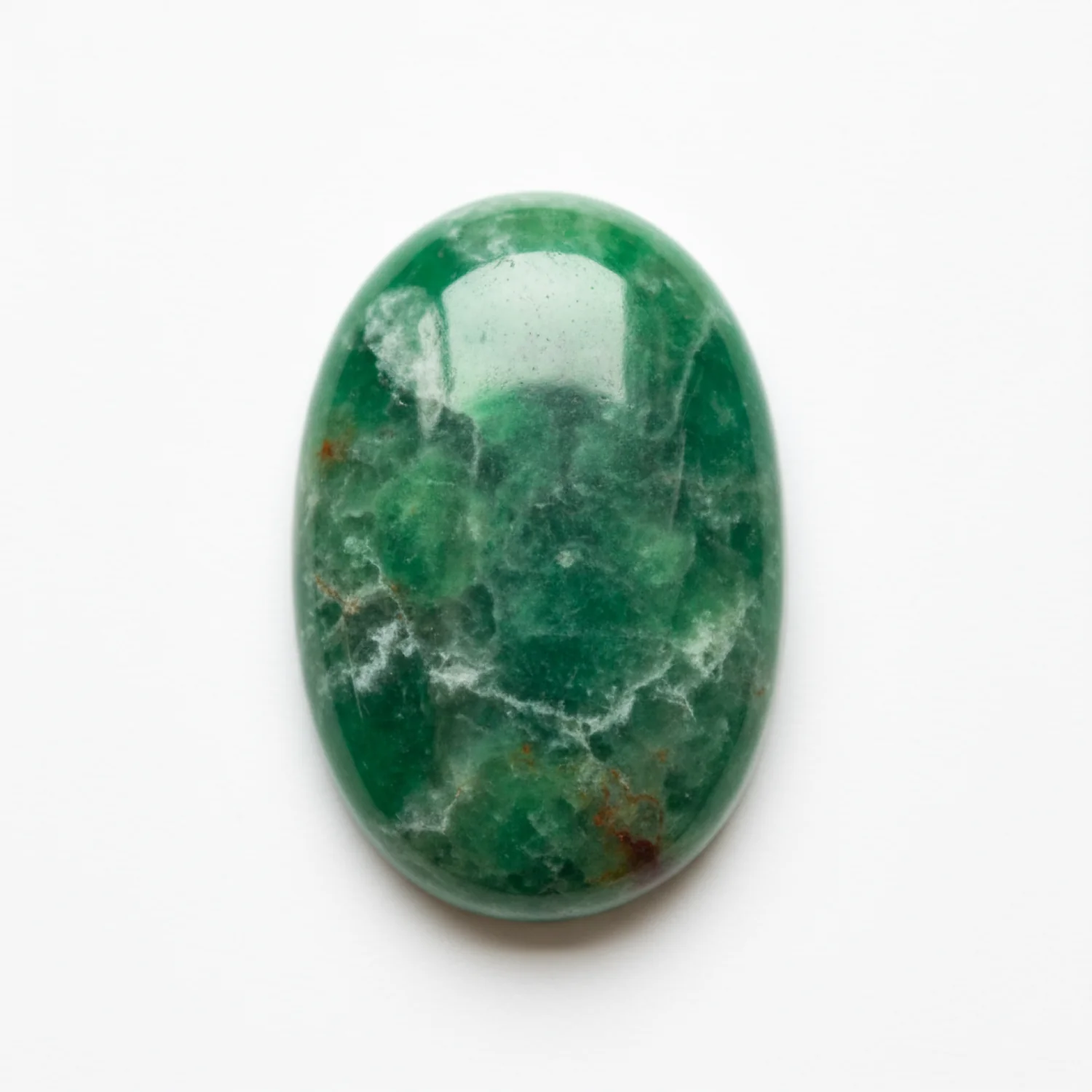 Green Jade 1PC Large 9x11 MM Oval Cabochon Green Fine semi Precious Gems - Image 2
