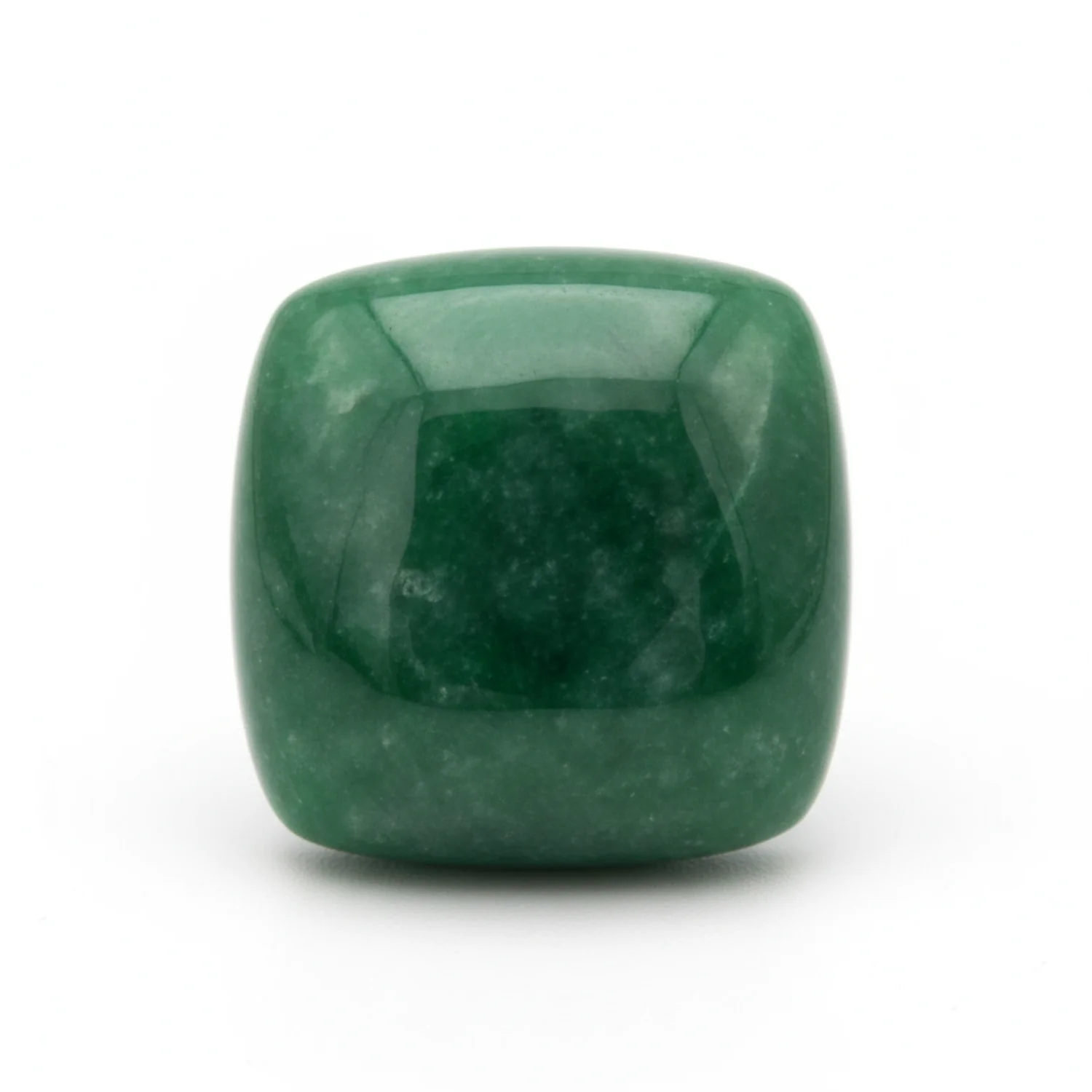 Green Jade 1PC Medium 9x9 MM Cushion Cabochon Green Lustrous semi Precious Gems - Image 2