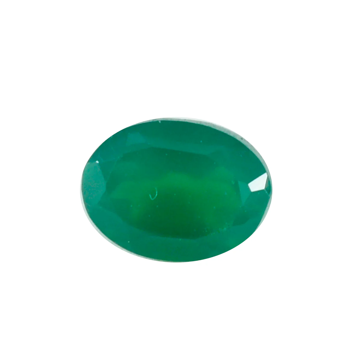 Green Onyx 10PC Tiny 3x5 MM Oval Faceted Green Brilliant Semi Precious Loose Gems - Image 2