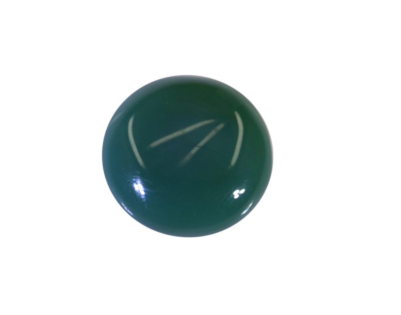 Green Onyx 1PC Large 10x10 MM Round Cabochon Green High-Quality semi Precious Loose Gemstones - Image 2
